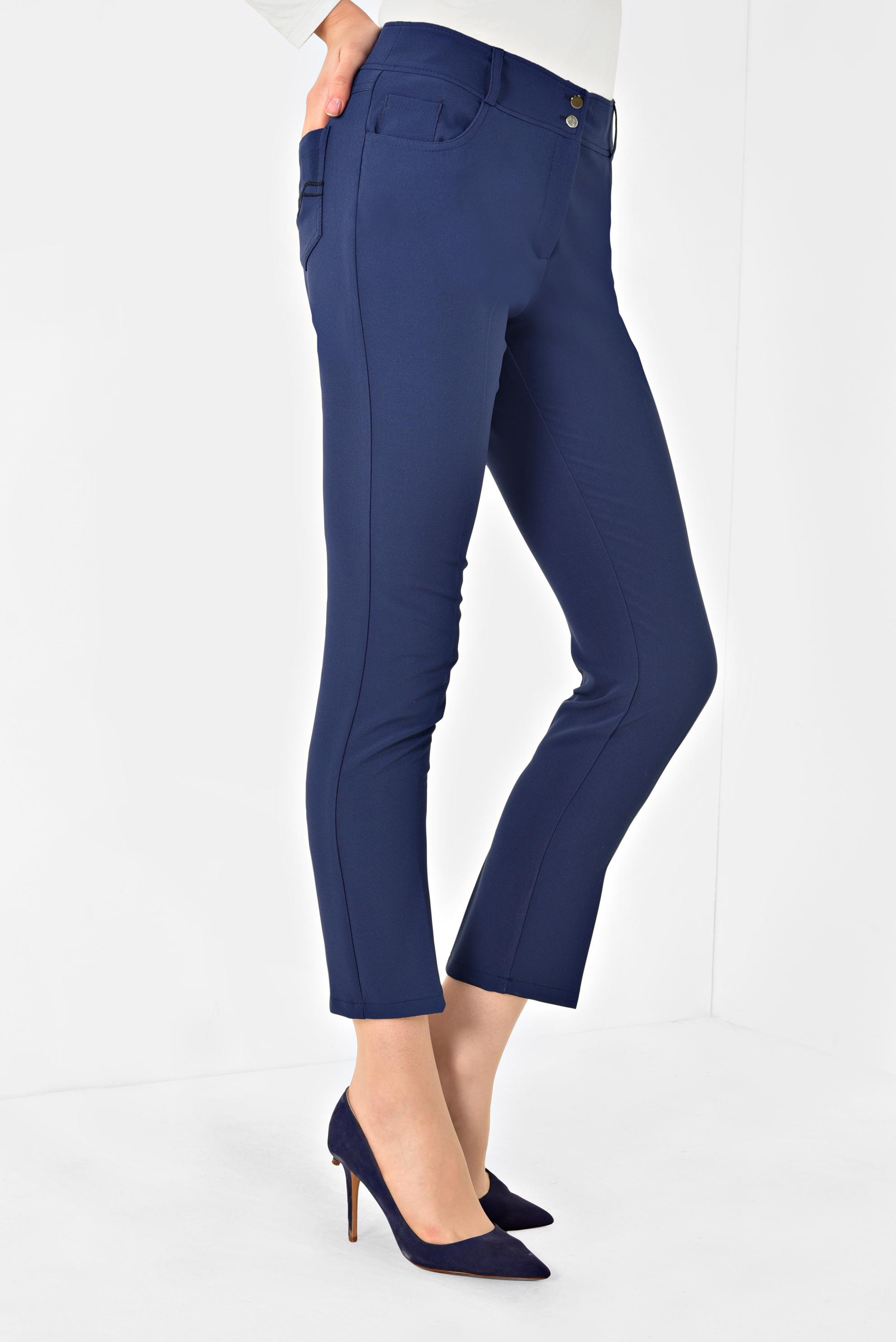 Tesettür giyim LACİVERT DAR PAÇA KLASİK PANTOLON 7527 