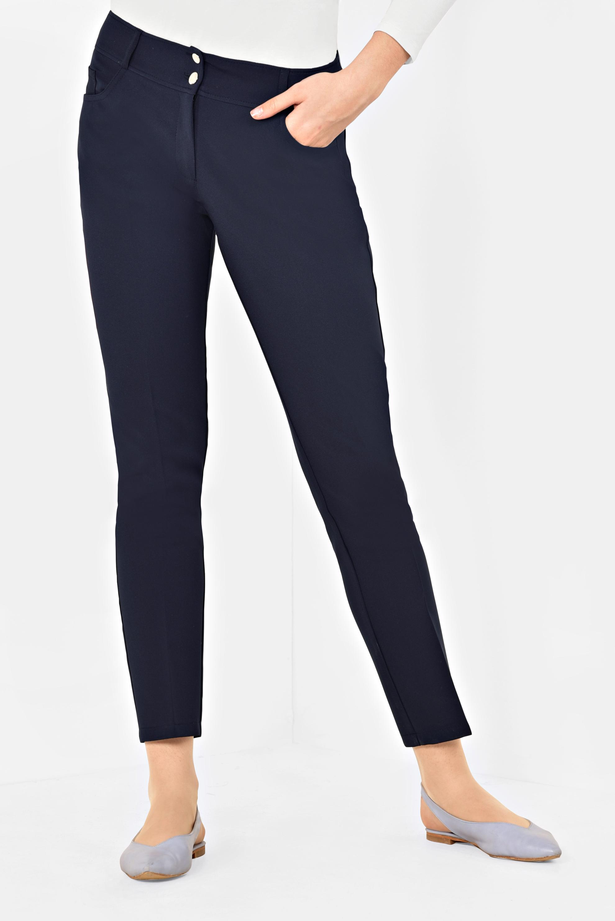 Tesettür giyim LACİVERT DAR PAÇA KLASİK PANTOLON 7527 