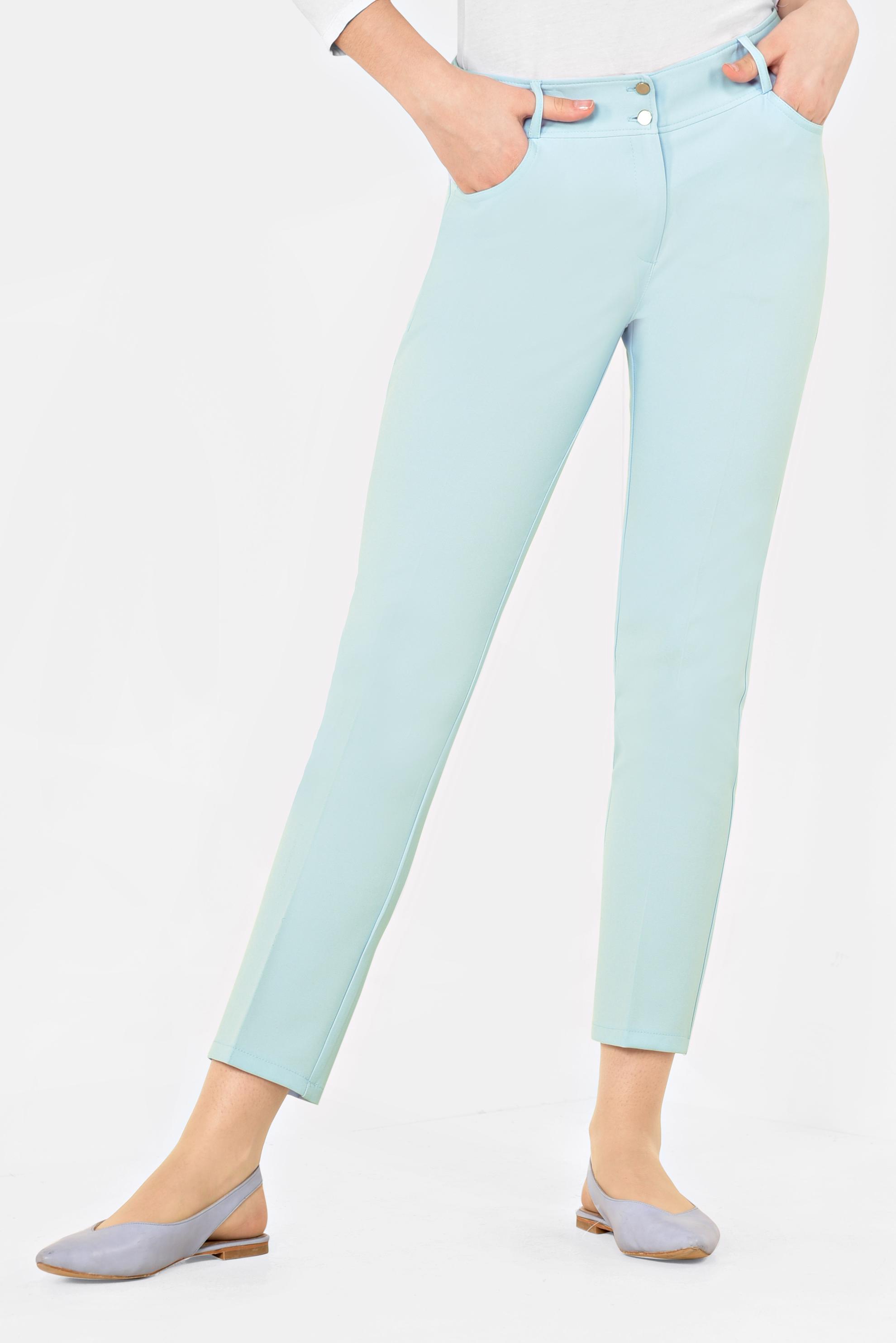 Tesettür giyim MAVİ DAR PAÇA KLASİK PANTOLON 7527 