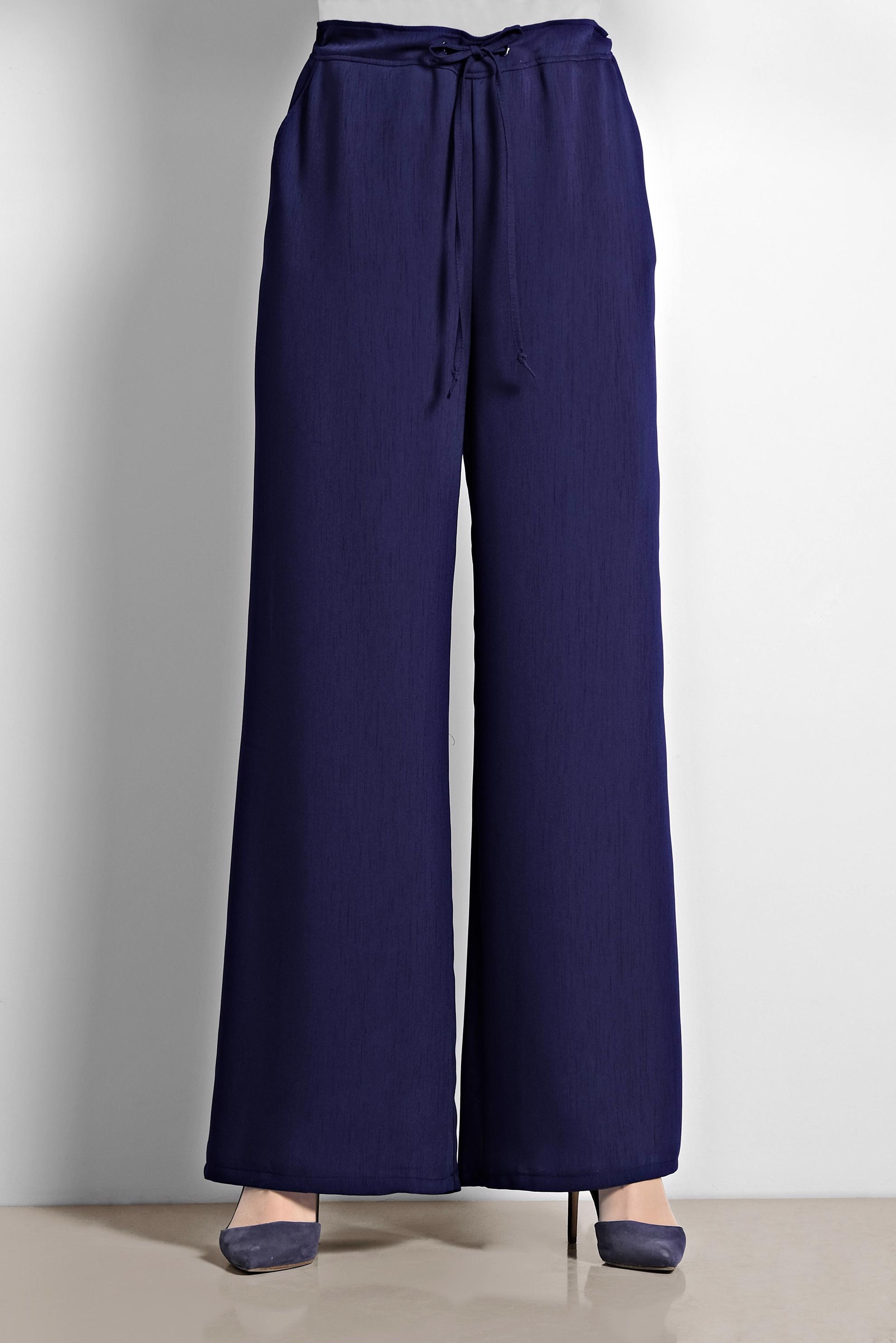 Tesettür giyim LACİVERT GENİŞ PAÇA PANTOLON 7536