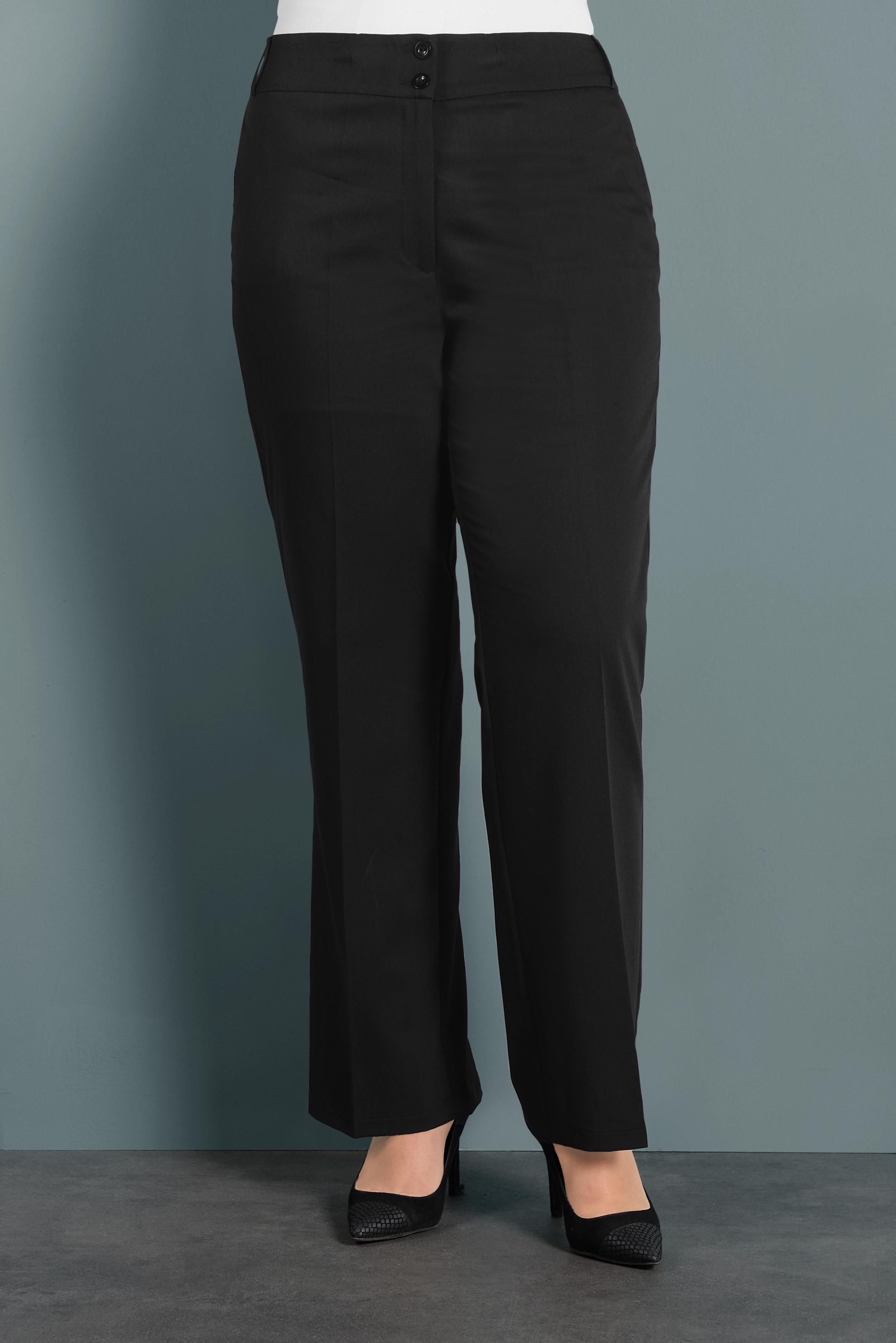 Tesettür giyim SİYAH YÜKSEK BEL PANTOLON 7549	