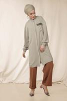 YÜKSEK BEL KUMAŞ PANTOLON 7553