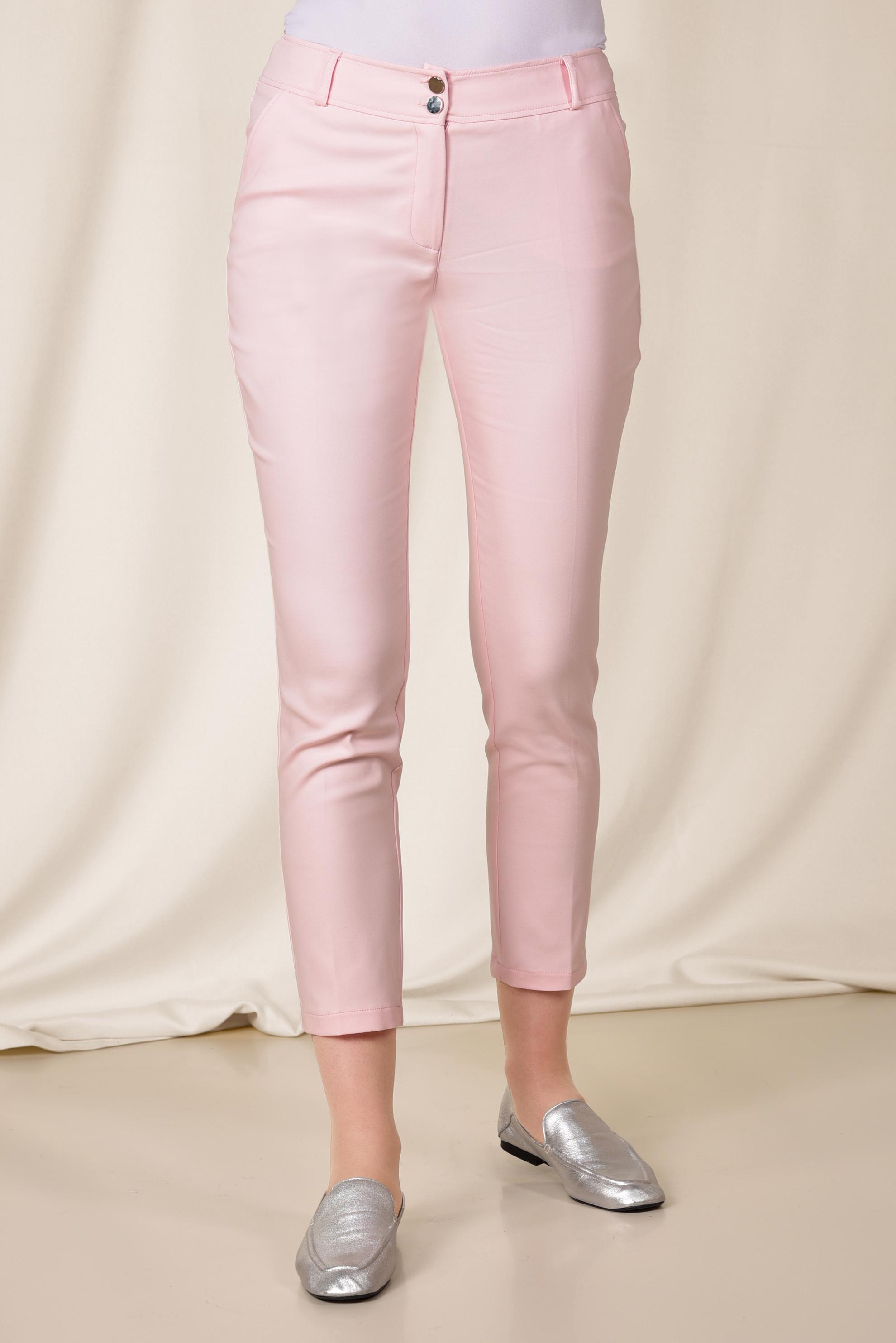 Tesettür giyim PUDRA ARA BEL PAMUKLU DAR PAÇA PANTOLON 7554