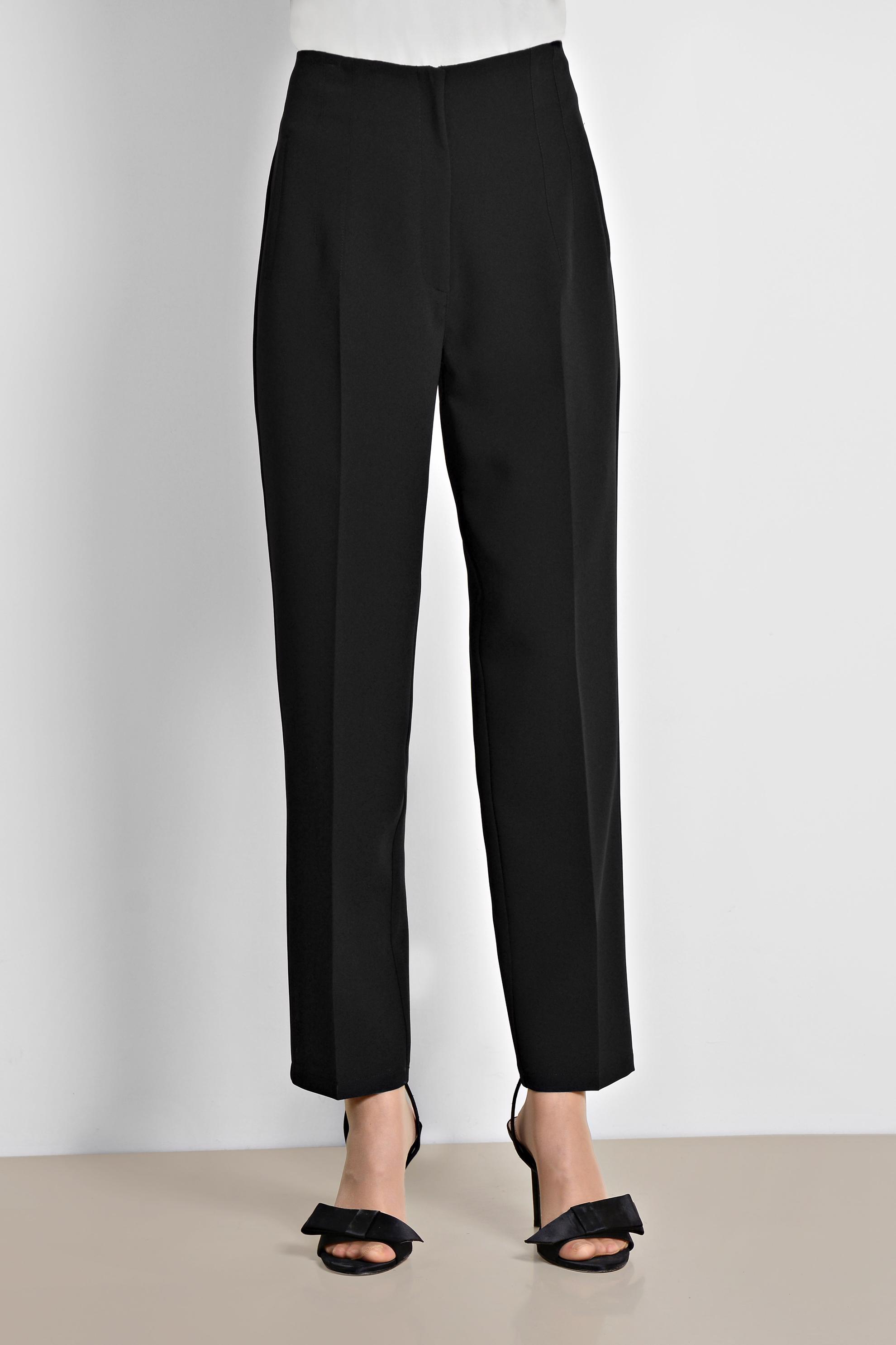 Tesettür giyim SİYAH FERMUARLI YÜKSEK BEL PANTOLON 7559