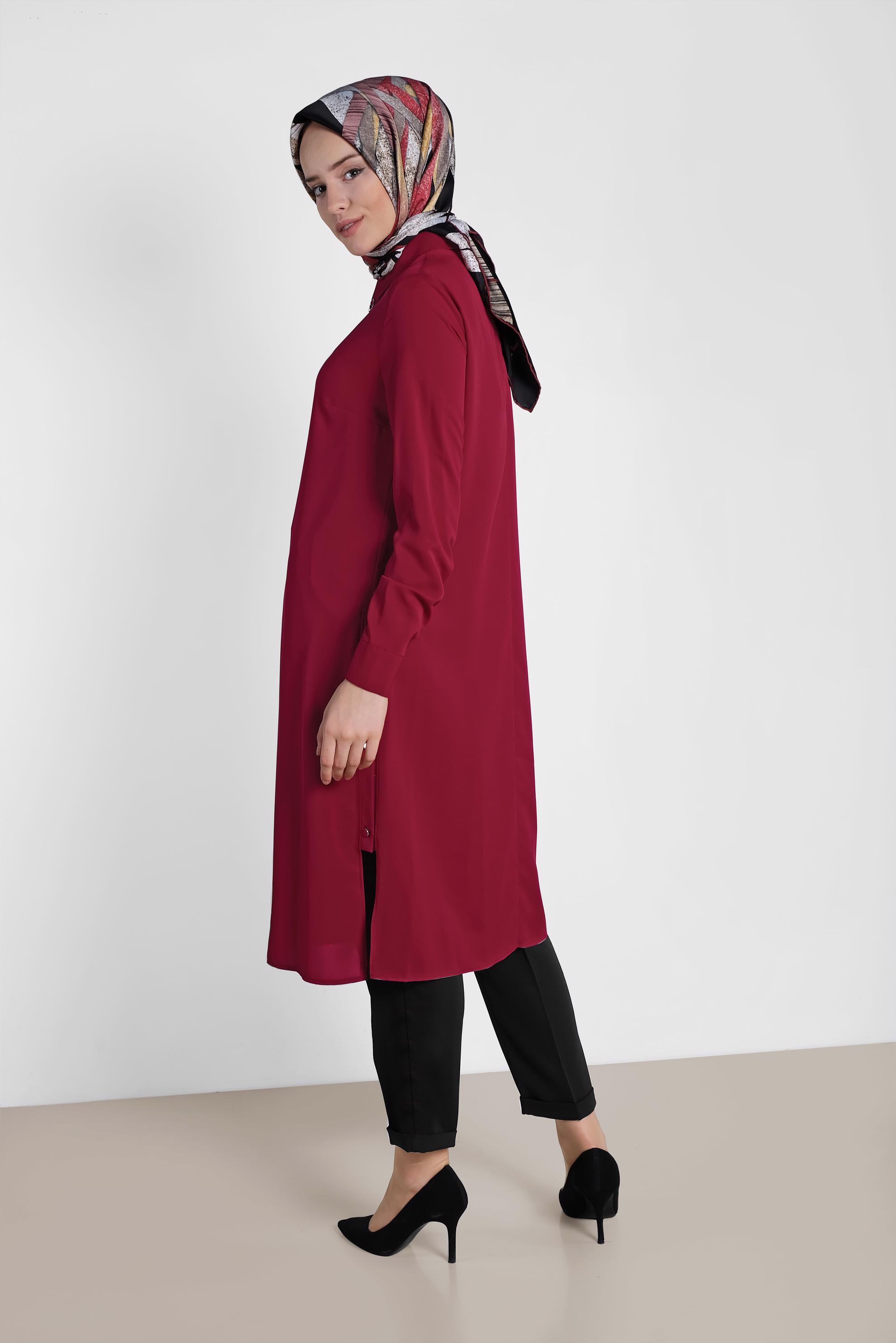 Tesettür giyim SİYAH ARA BEL HAVUÇ PANTOLON 7569