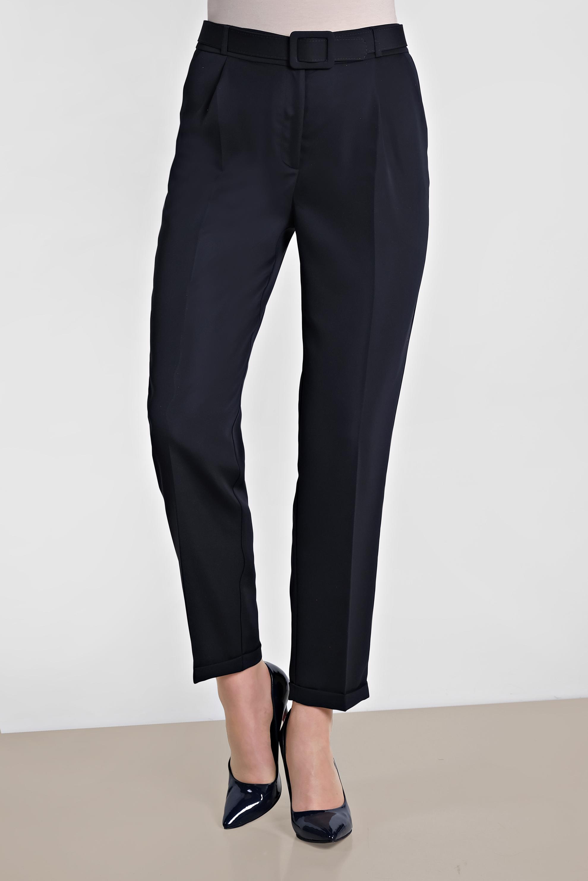 Tesettür giyim LACİVERT ARA BEL HAVUÇ PANTOLON 7569