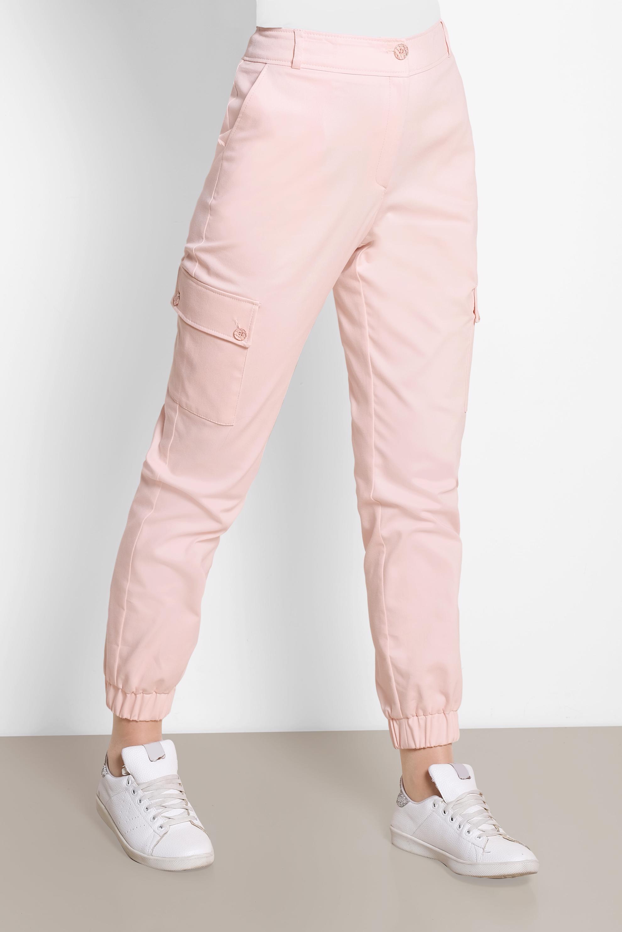 Tesettür giyim PUDRA YANDAN CEPLİ KARGO PANTOLON 7572 