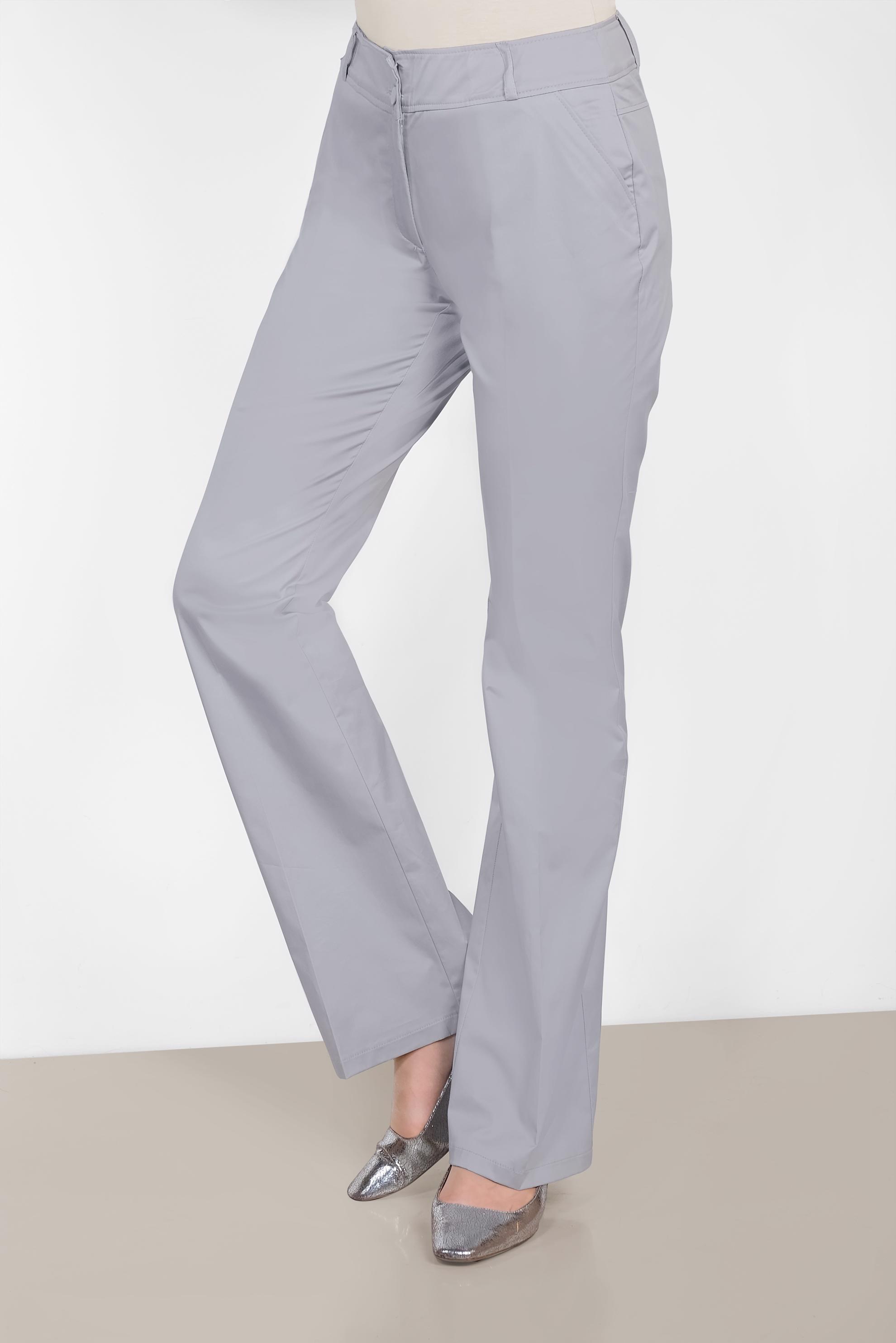 Tesettür giyim GRİ BOL PAÇA PAMUKLU PANTOLON 7576 