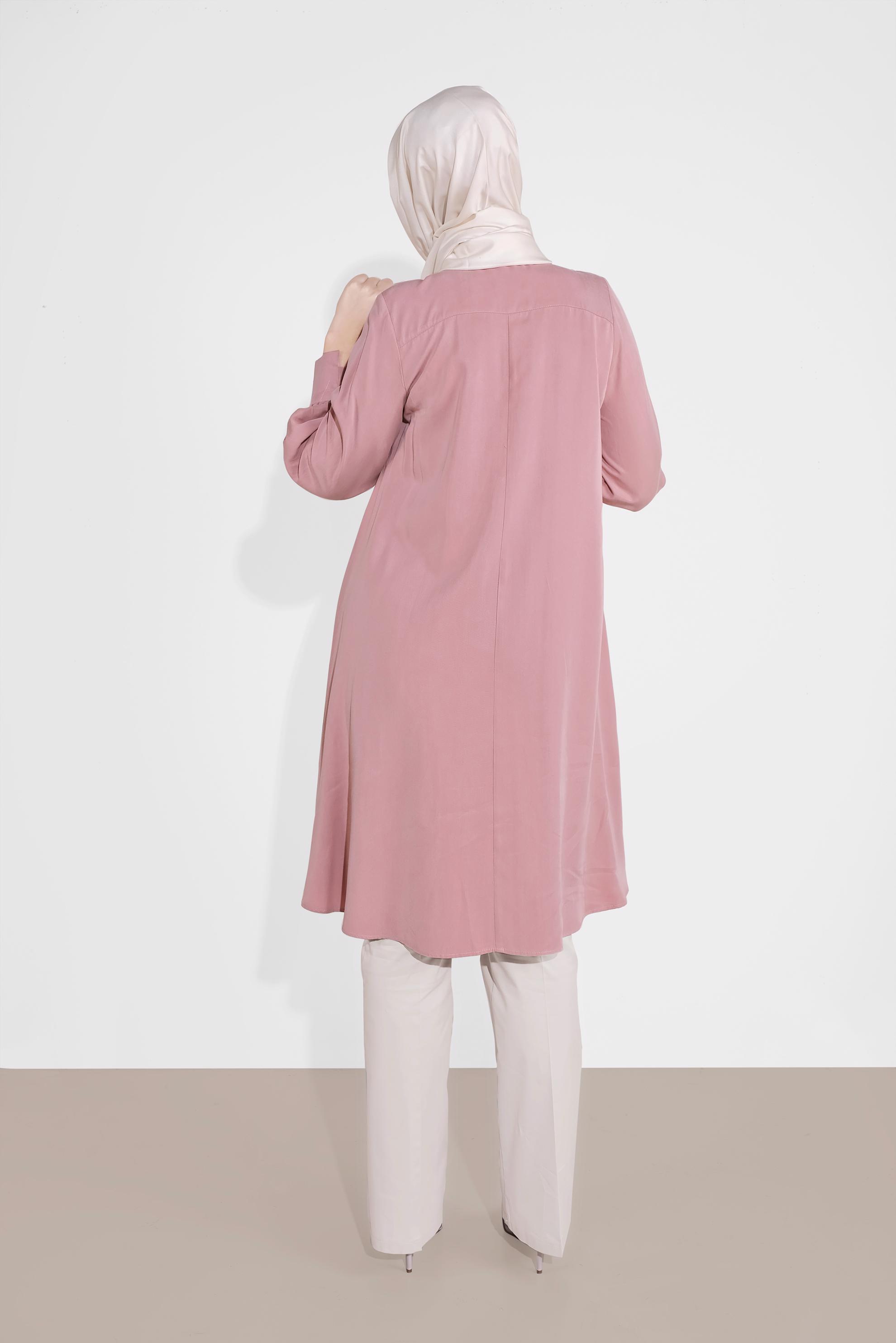 Tesettür giyim BEJ BOL PAÇA PAMUKLU PANTOLON 7576 