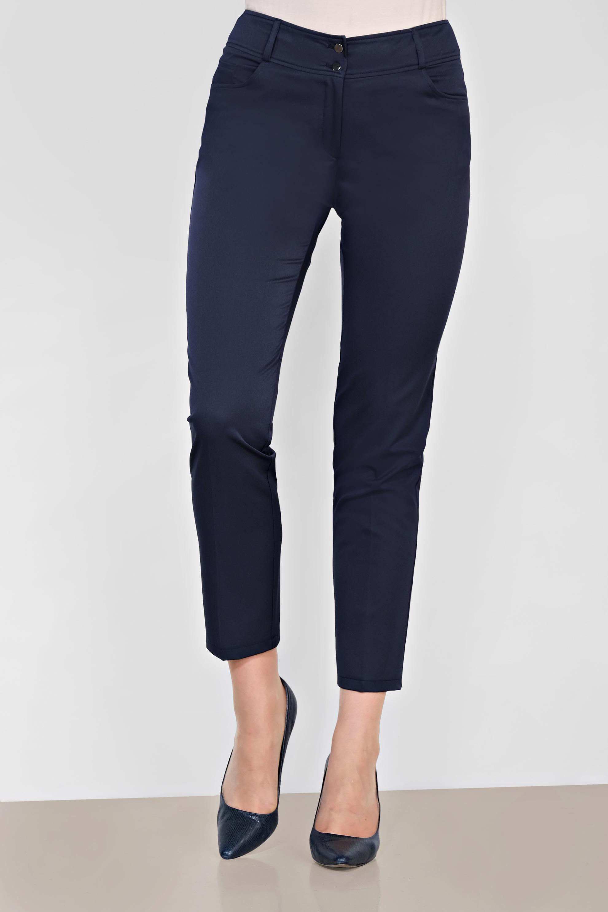 Tesettür giyim LACİVERT ARA BEL KUMAŞ PANTOLON 7577