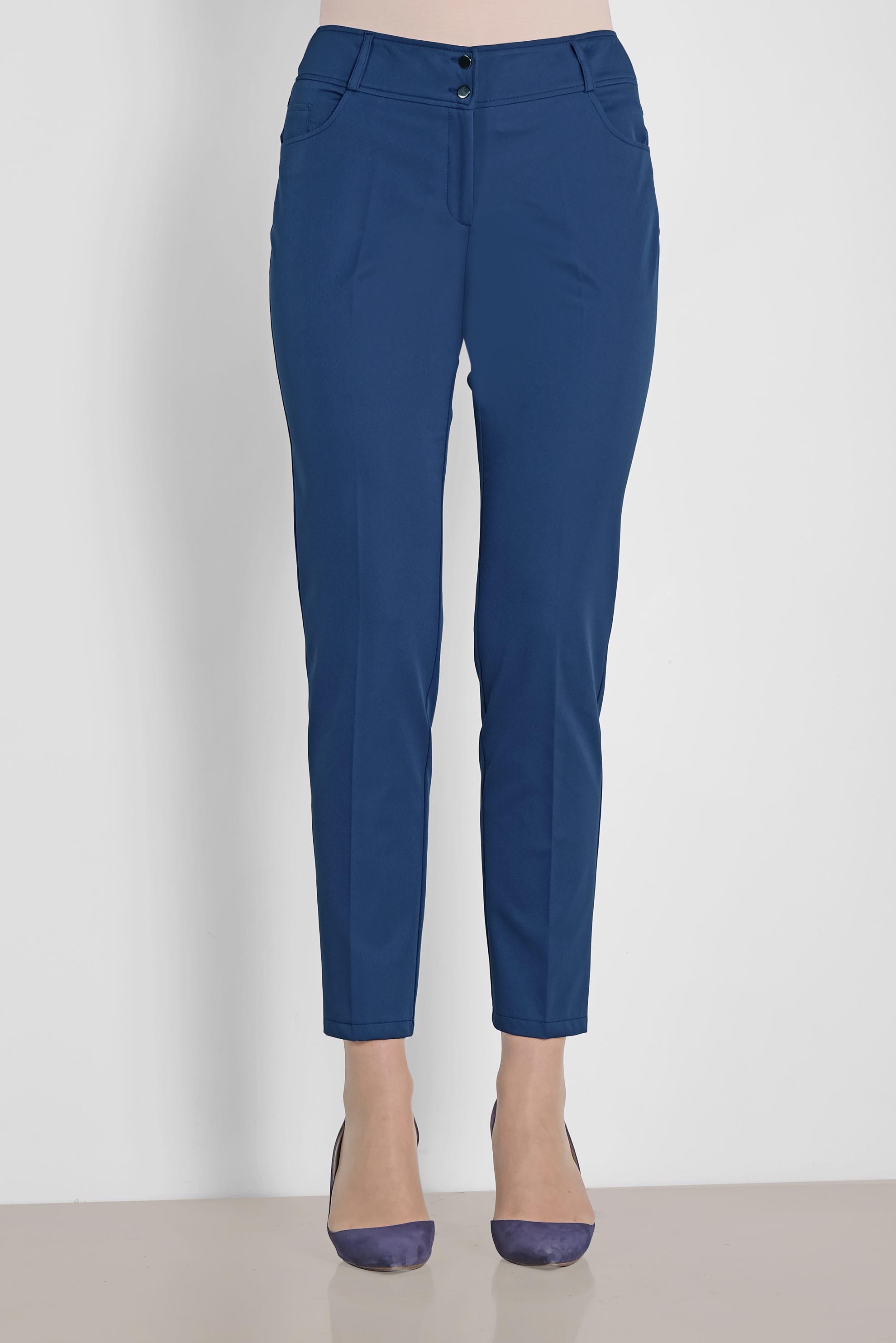 Tesettür giyim LACİVERT ARA BEL KUMAŞ PANTOLON 7577