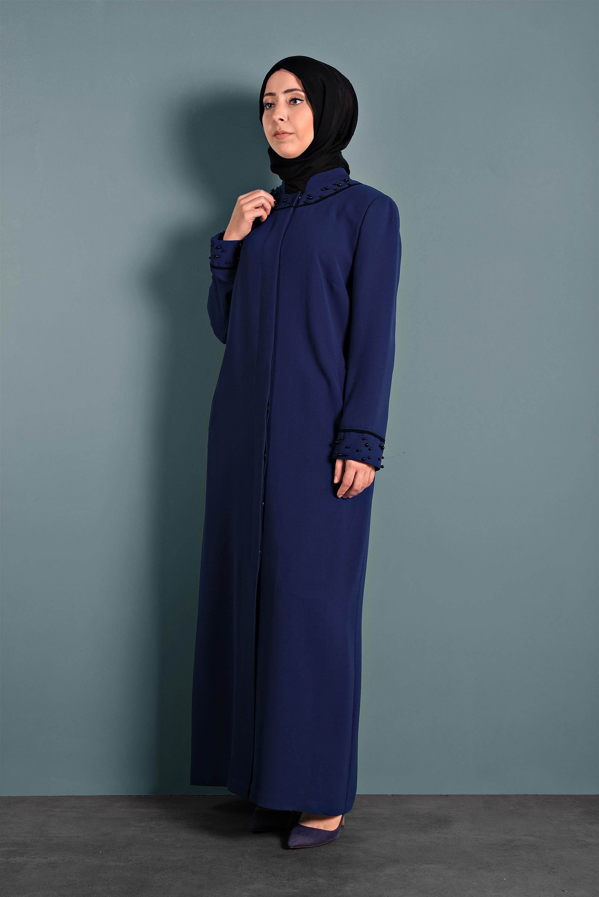 Hijab clothing NAVY BLUE 1290 ENİGMA PARDESÜ 44/52 TEK46