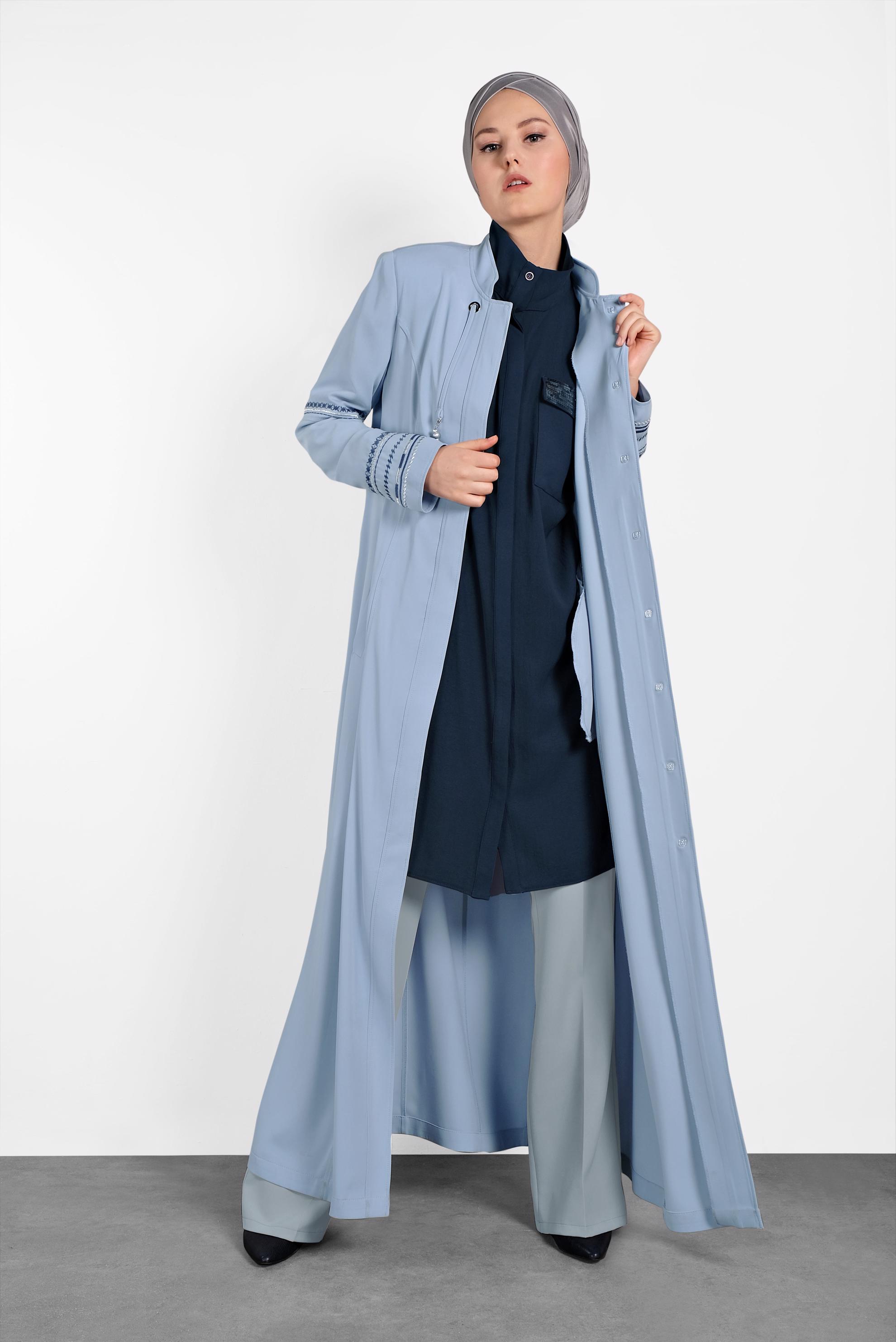 Hijab clothing BLUE 1417 VİRONA PARDESÜ 38/46 TEK42