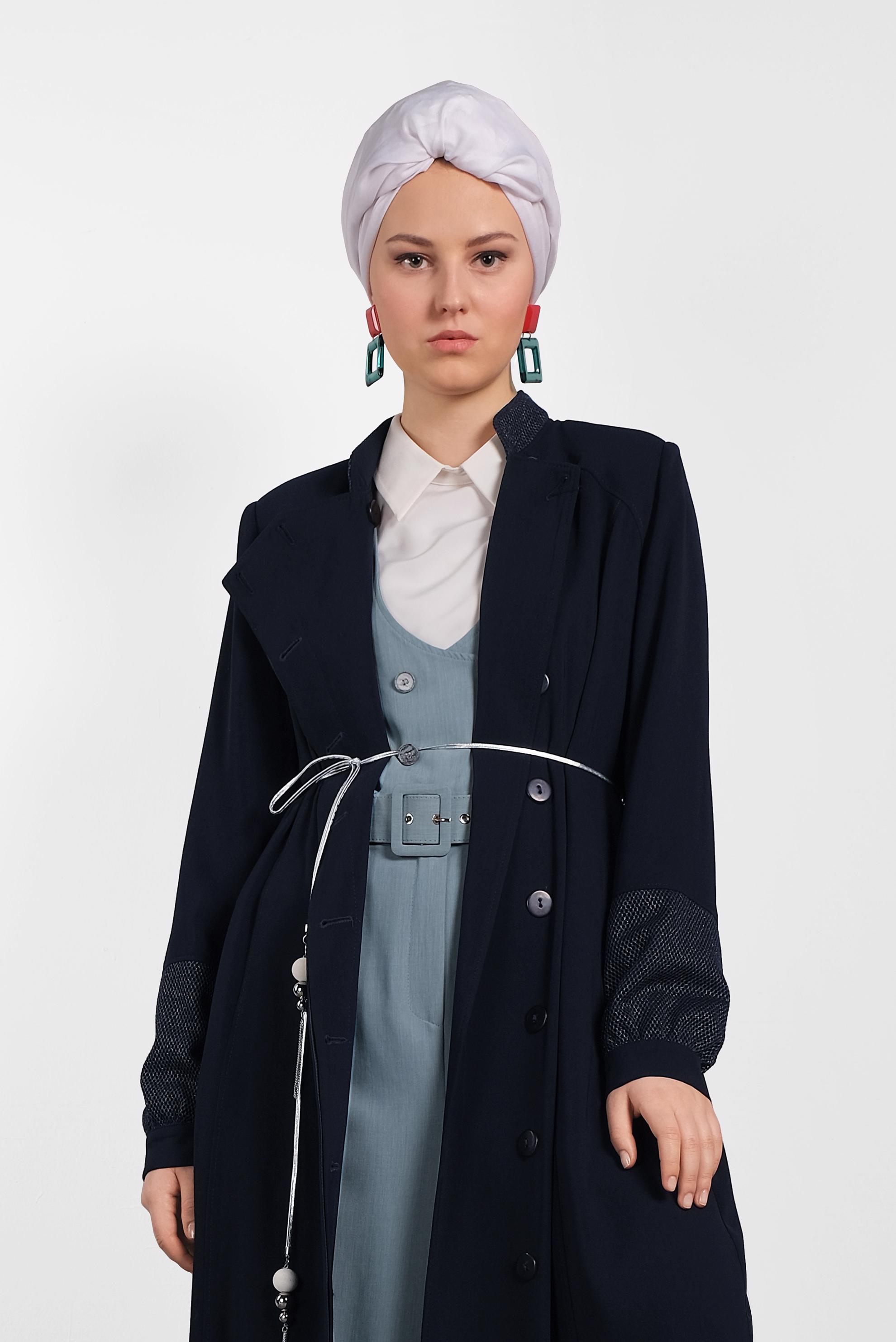 Hijab clothing NAVY BLUE 1438 VİRONA PARDESÜ 38/46 TEK40