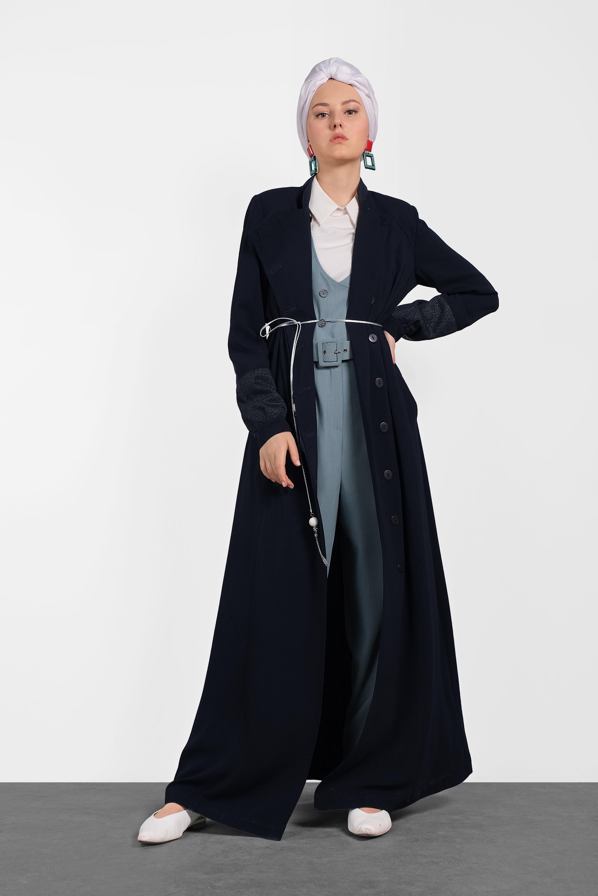 Hijab clothing NAVY BLUE 1438 VİRONA PARDESÜ 38/46 TEK40