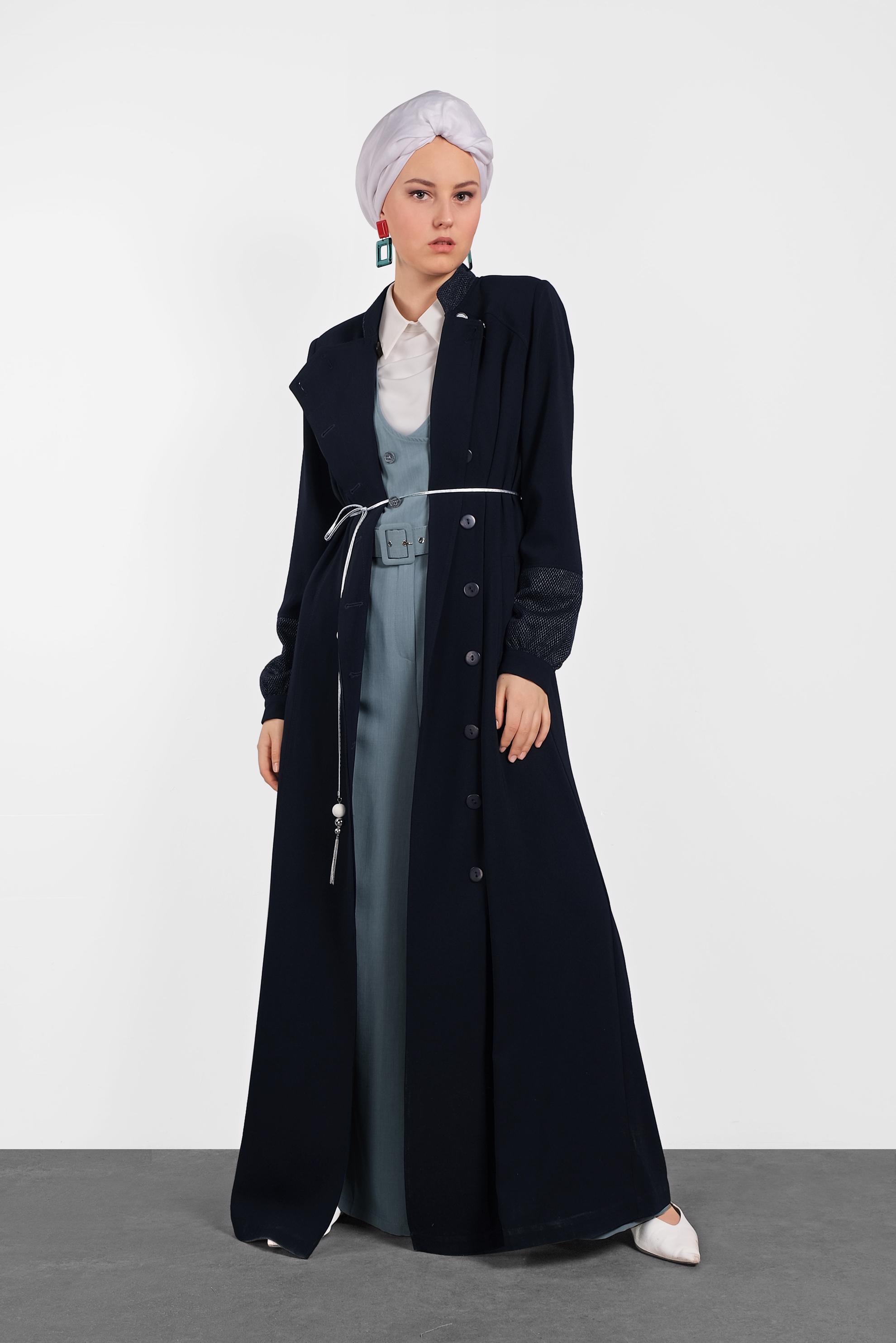 Hijab clothing NAVY BLUE 1438 VİRONA PARDESÜ 38/46 TEK40