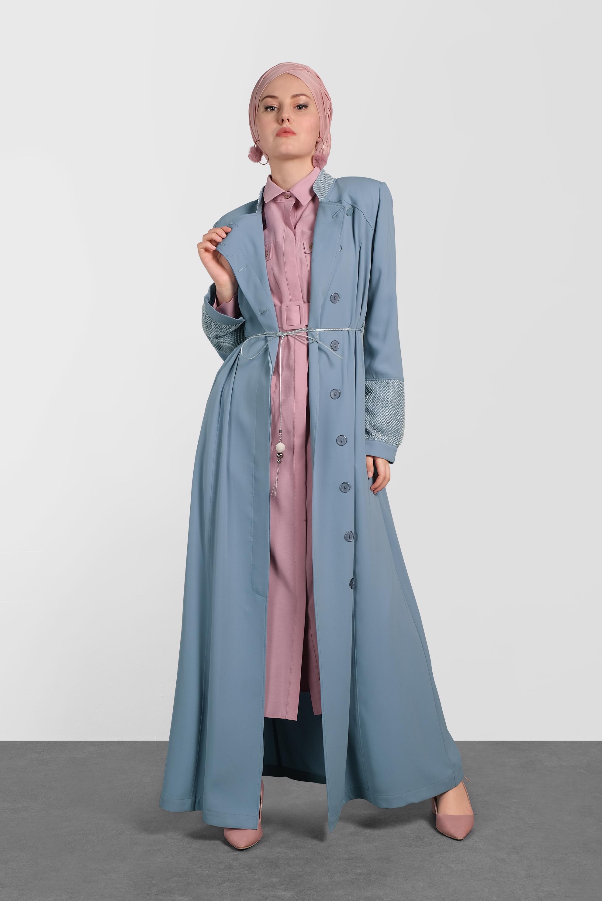 Hijab clothing BLUE 1438 VİRONA PARDESÜ 38/46 TEK40