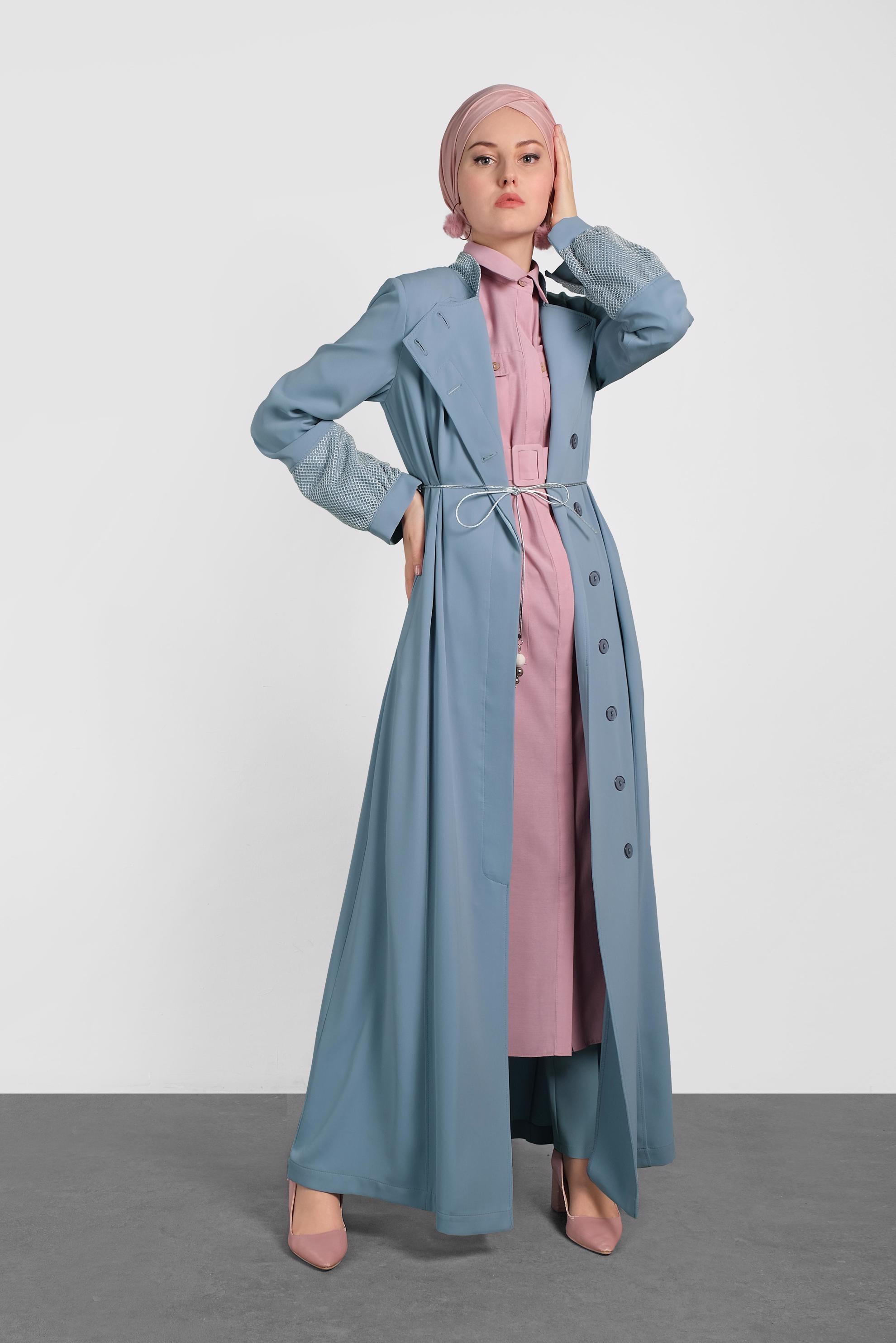 Hijab clothing BLUE 1438 VİRONA PARDESÜ 38/46 TEK40