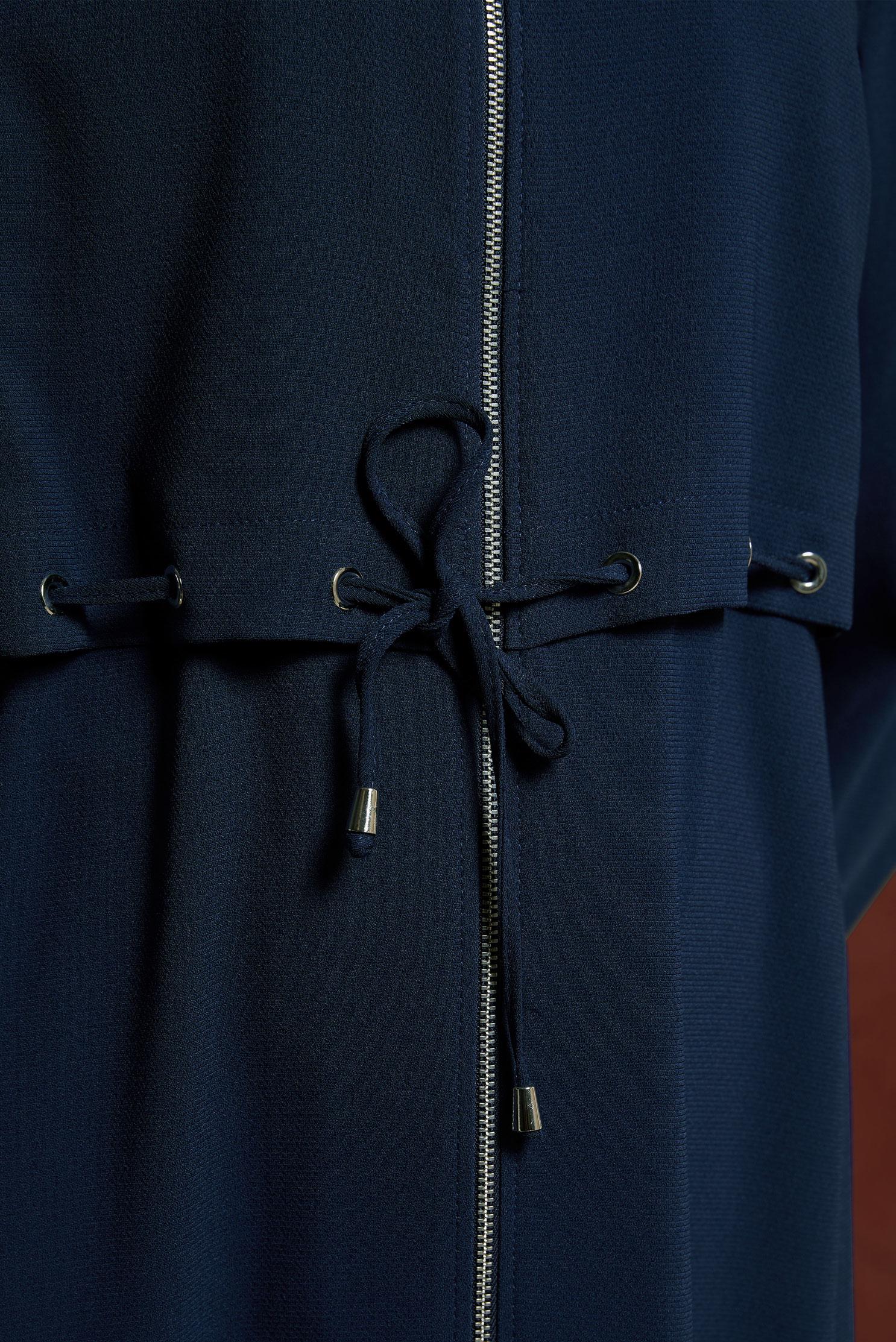 Tesettür giyim LACİVERT FERMUARLI KAPÜŞONLU PARDESÜ 1457