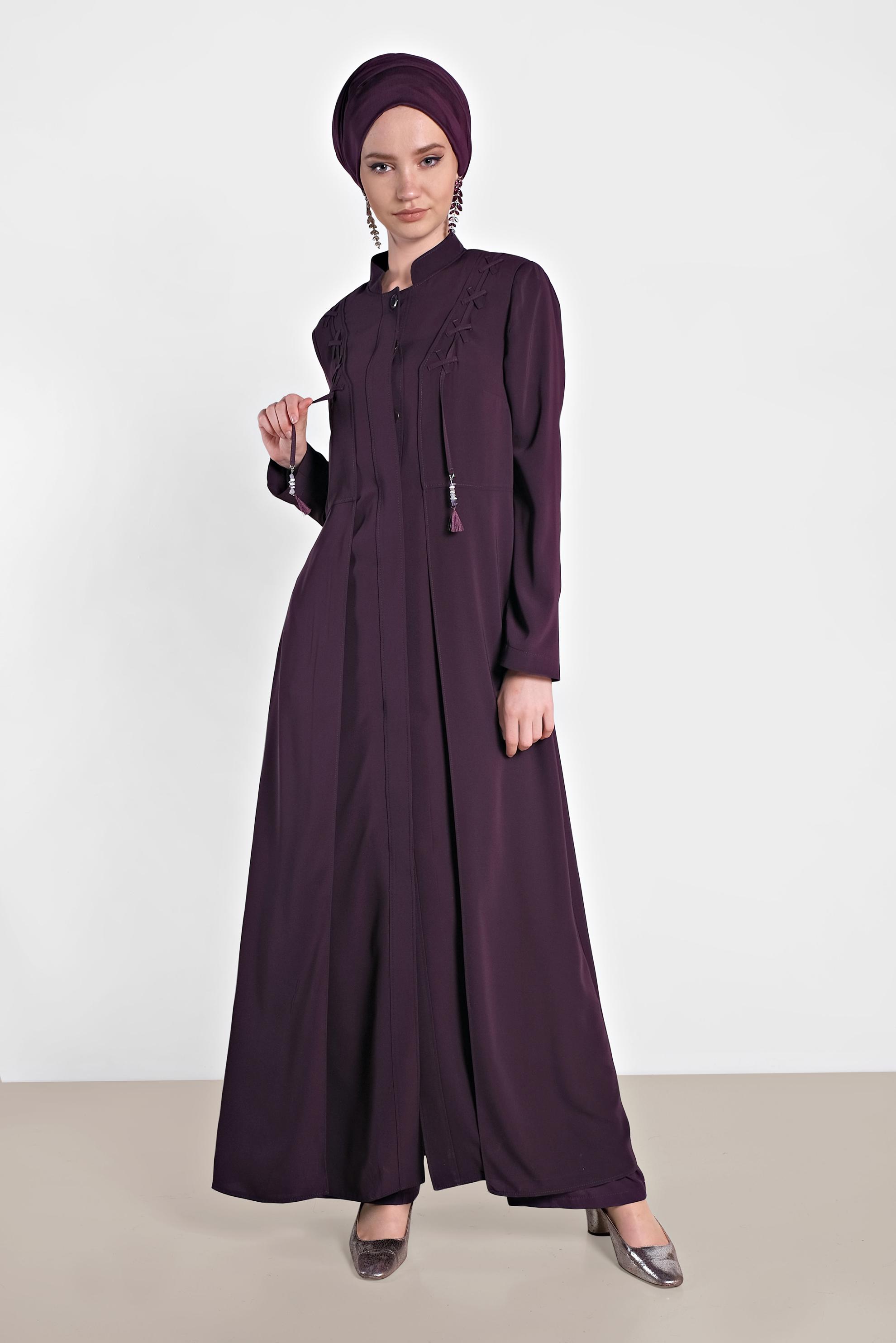 Hijab clothing DAMSON INVISIBLE BUTTONED TOPCOAT WITH POCKET DETAIL 1461