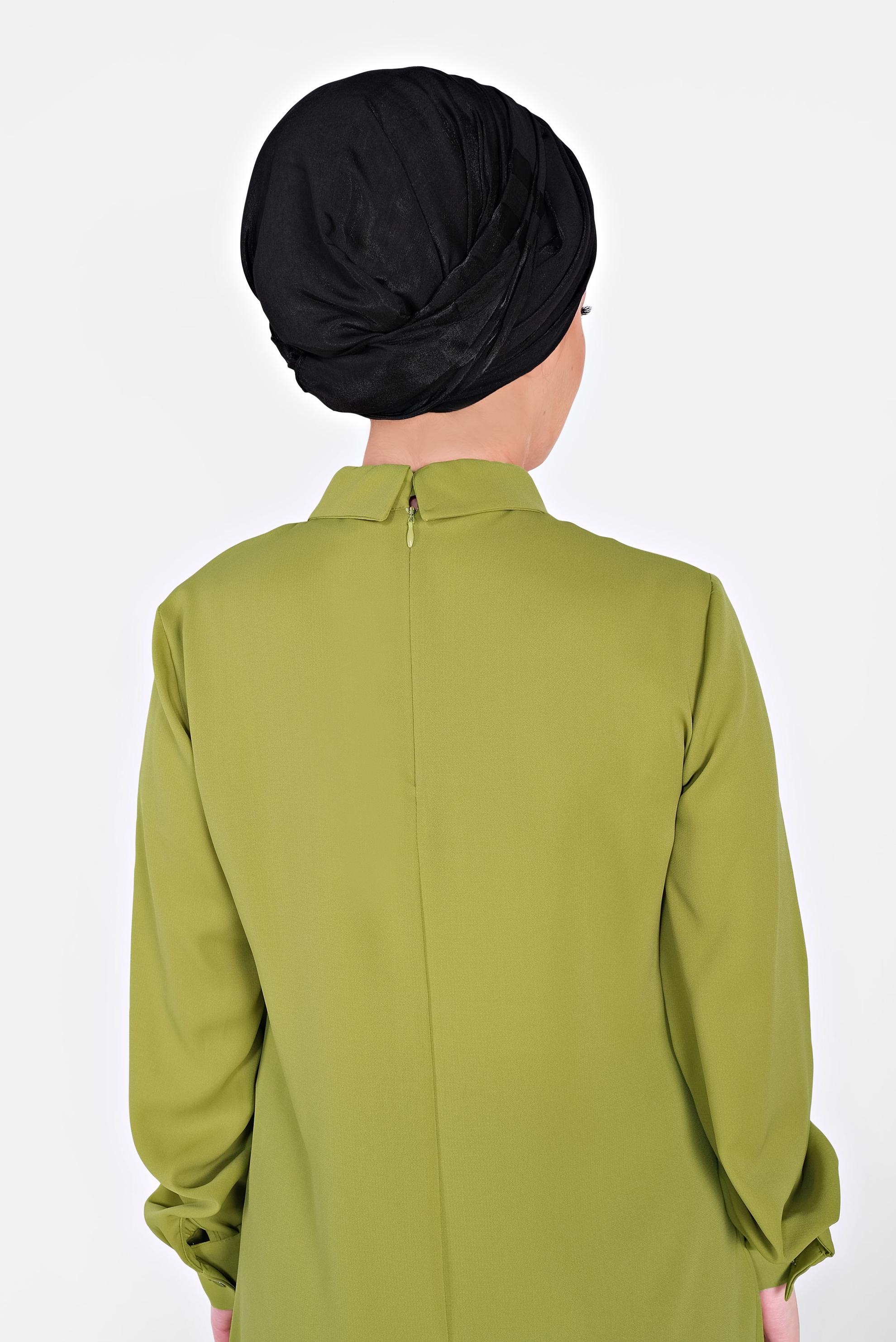 Vêtements hijab NOIR 9950 ALVİNA TÜLLÜ ABİYE ŞAL