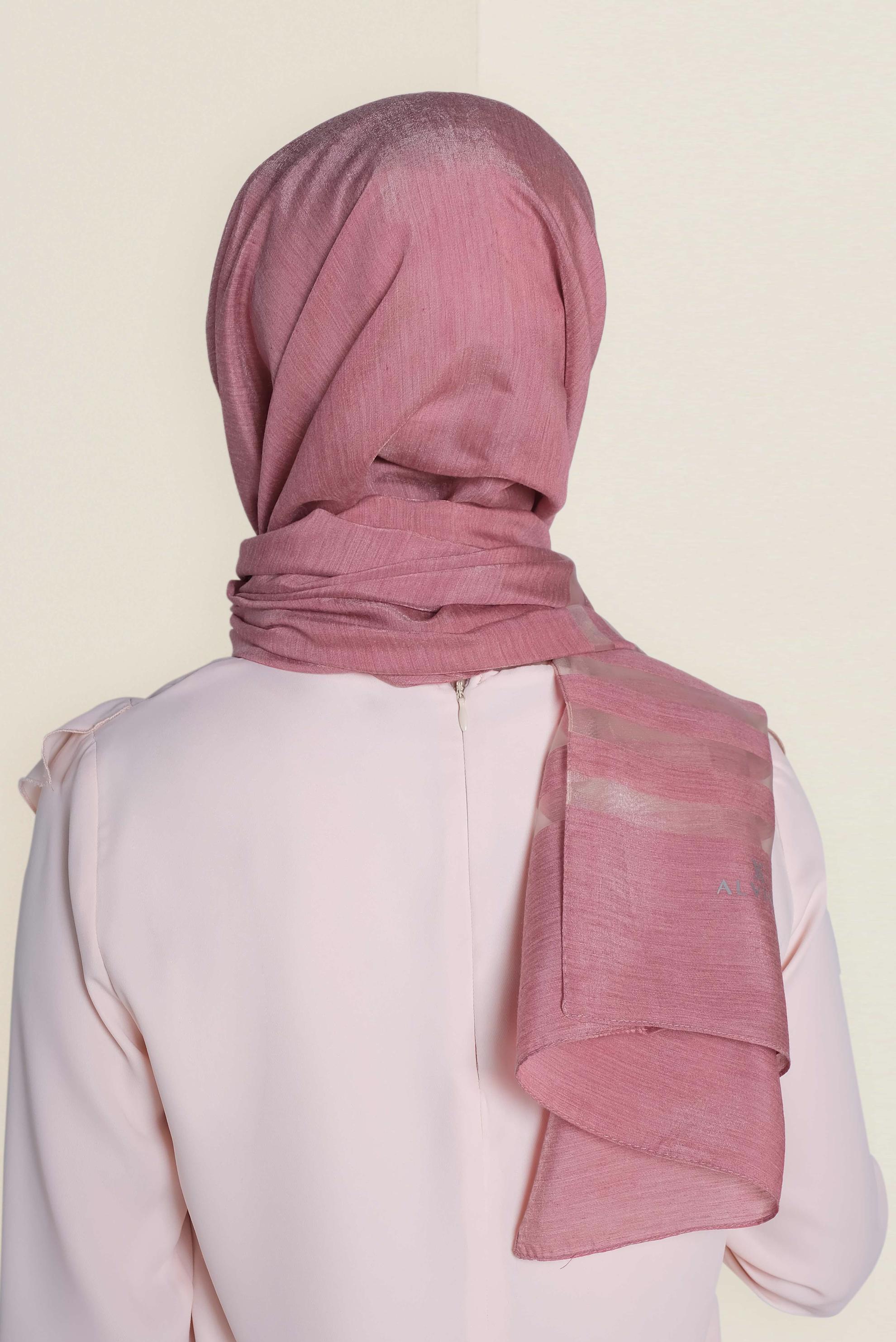 Vêtements hijab ROSE 9950 ALVİNA TÜLLÜ ABİYE ŞAL