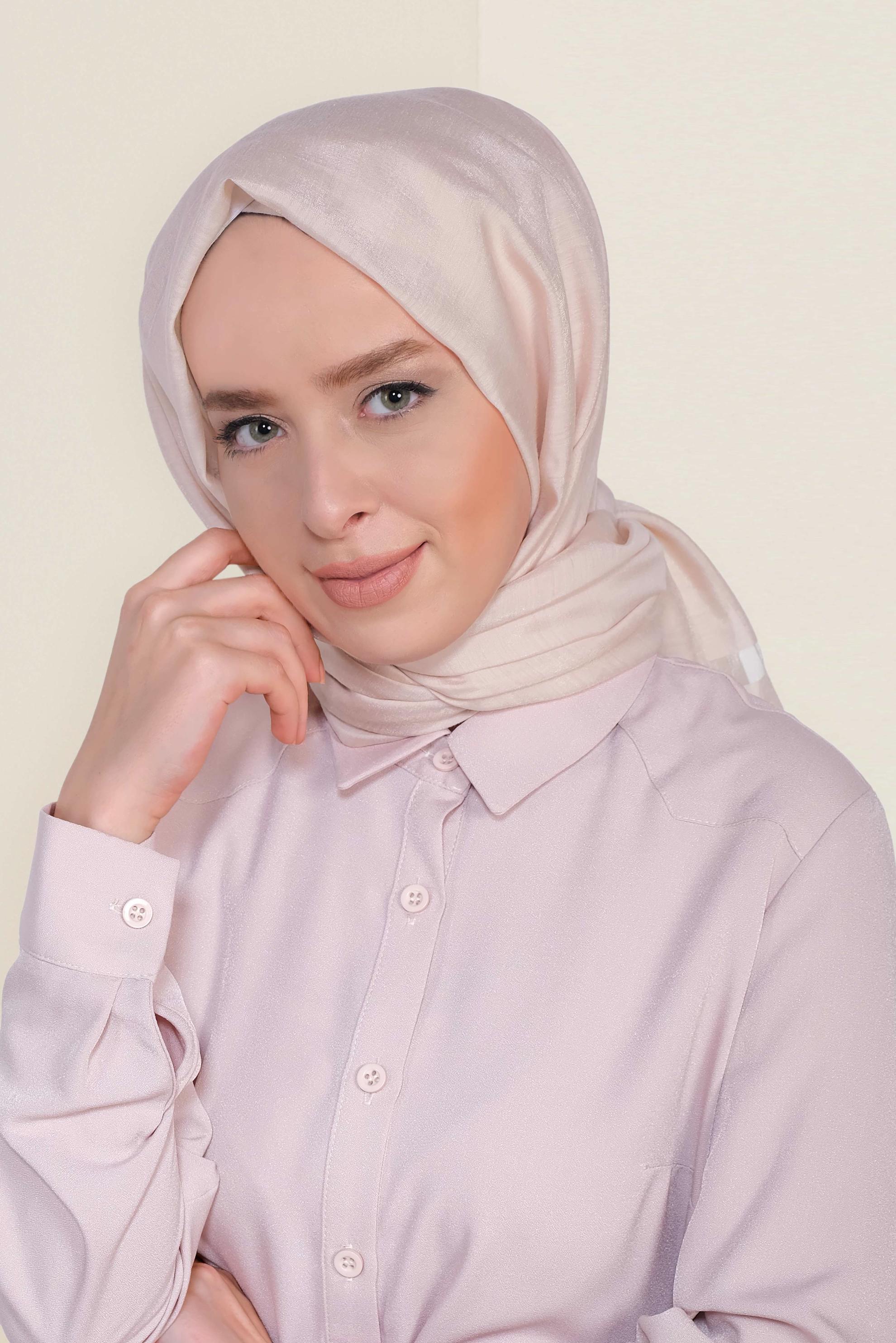 Vêtements hijab ROSE 9950 ALVİNA TÜLLÜ ABİYE ŞAL