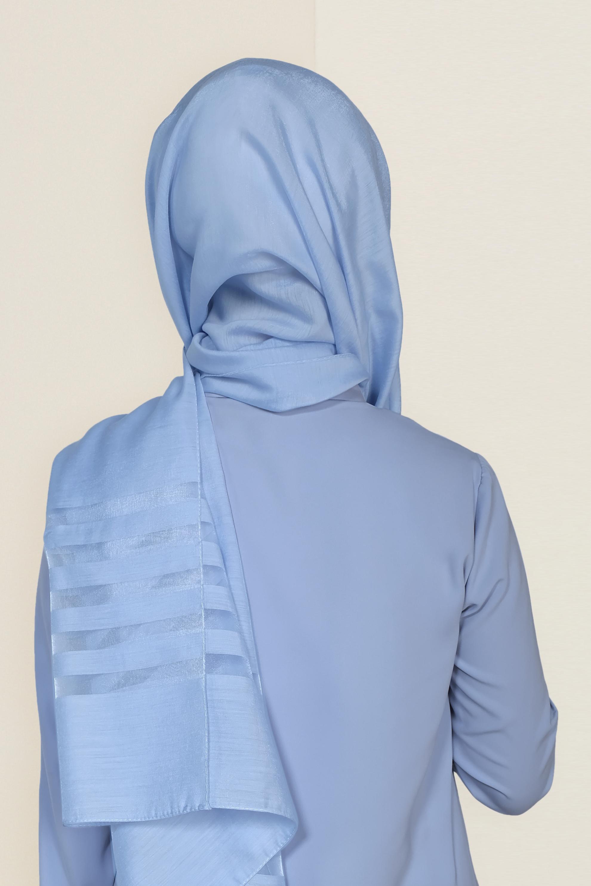 Vêtements hijab ÉCRUE 9950 ALVİNA TÜLLÜ ABİYE ŞAL