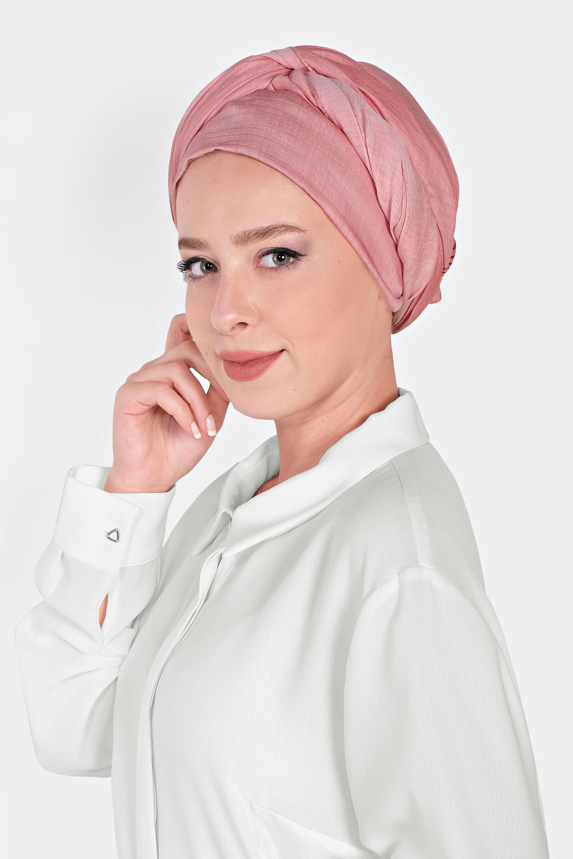 Hijab clothing RED 9951 ALVİNA TÜL ŞERİTLİ ABİYE ŞAL