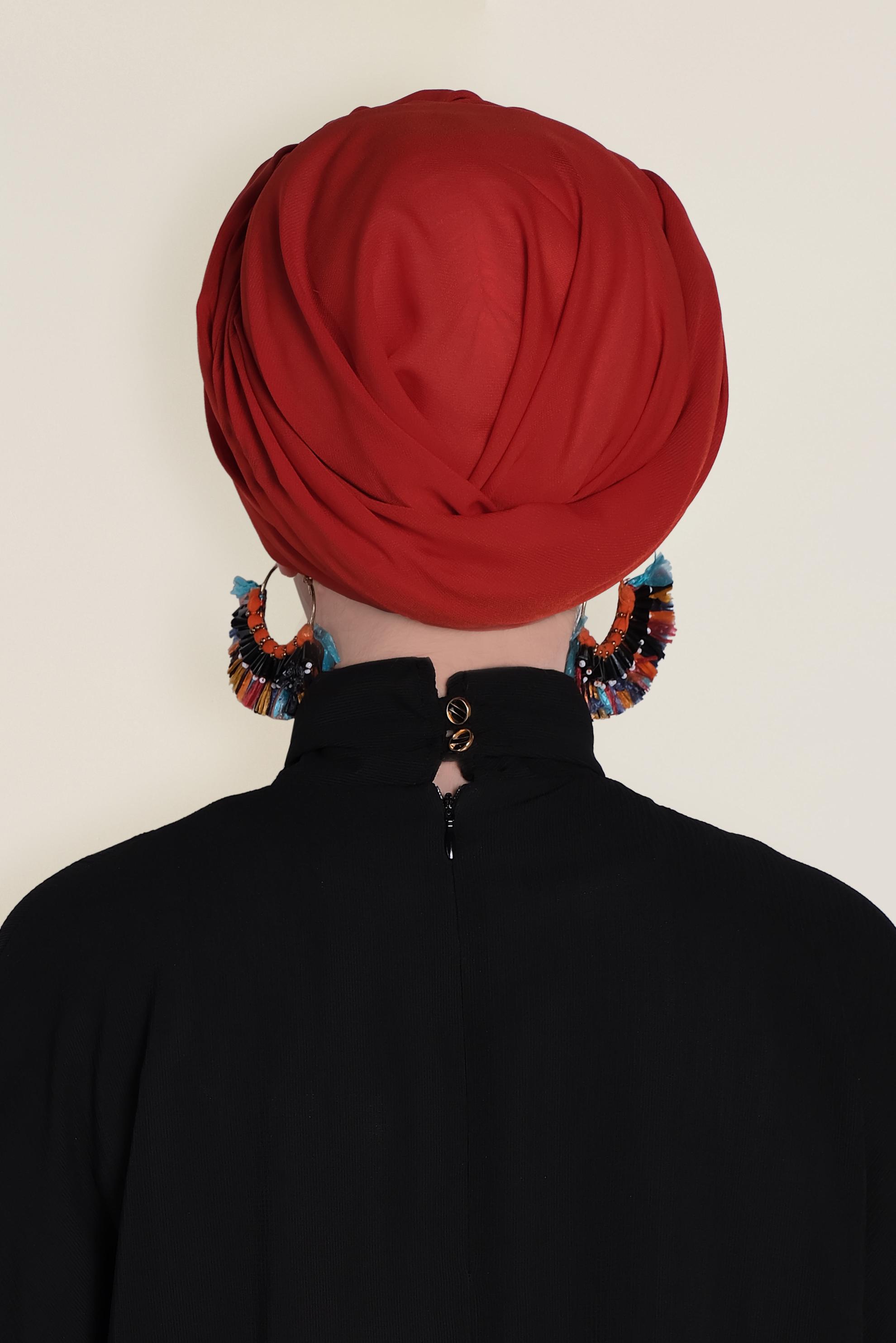 Tesettür giyim TURUNCU 9952 ALVİNA MEDİNE İPEĞİ ŞAL