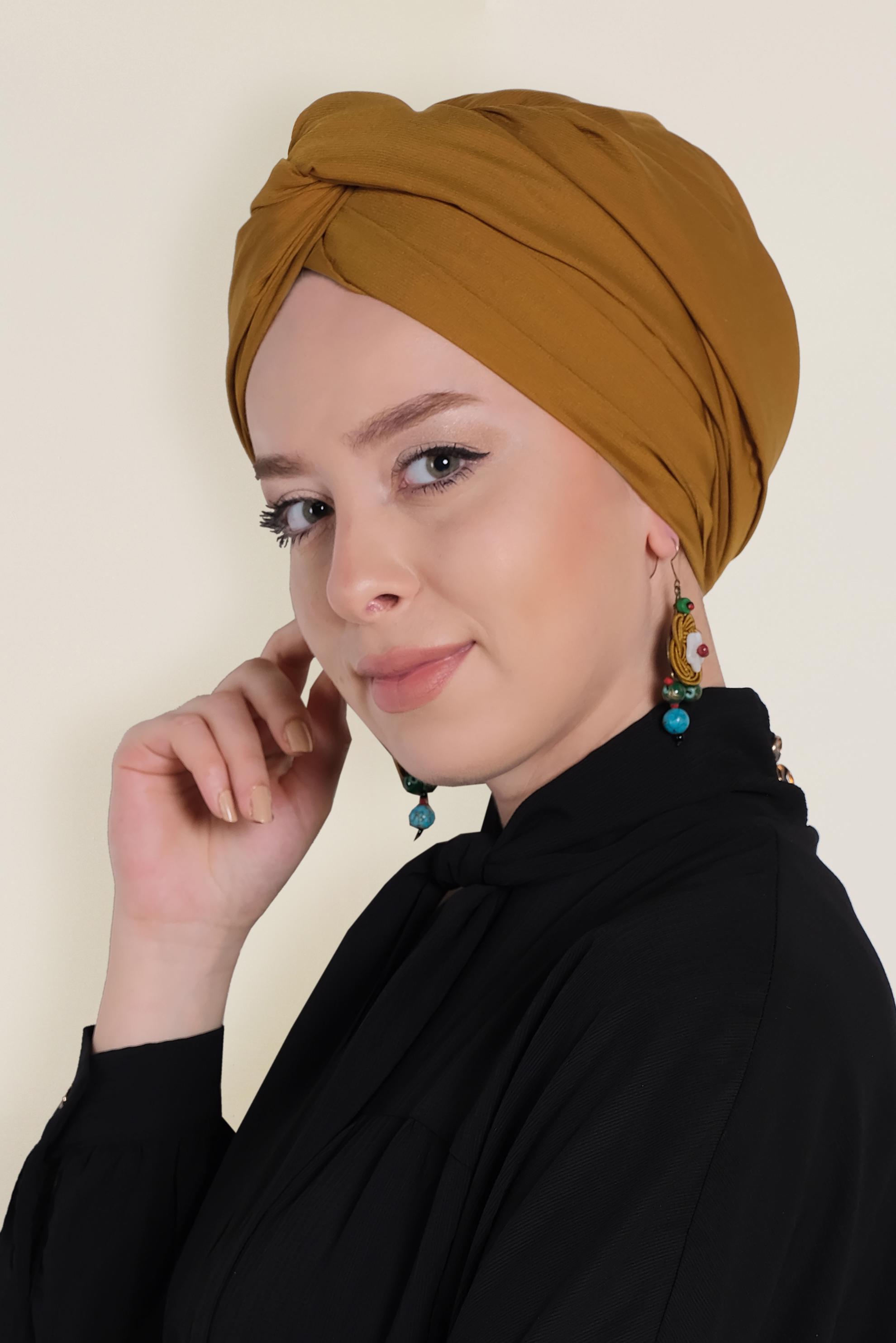 Tesettür giyim SARI 9952 ALVİNA MEDİNE İPEĞİ ŞAL