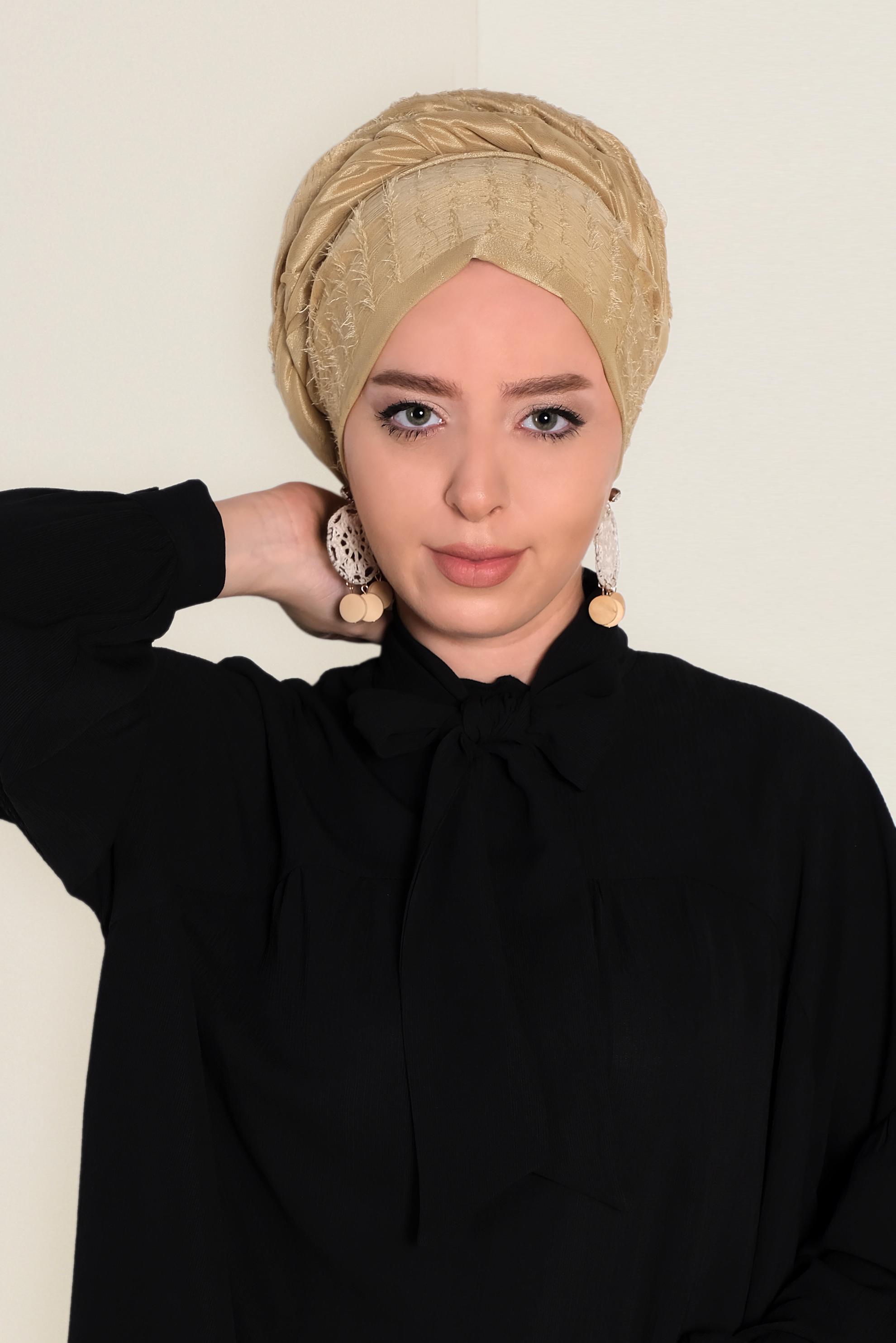 Vêtements hijab OR 9953 ALVİNA TÜYLÜ ABİYE ŞAL