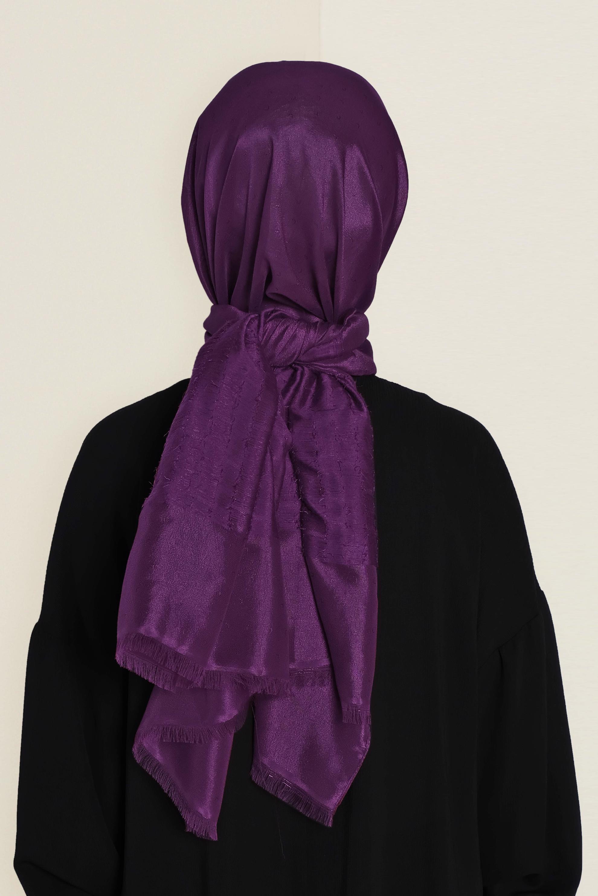 Hijab clothing PURPLE 9953 ALVİNA TÜYLÜ ABİYE ŞAL