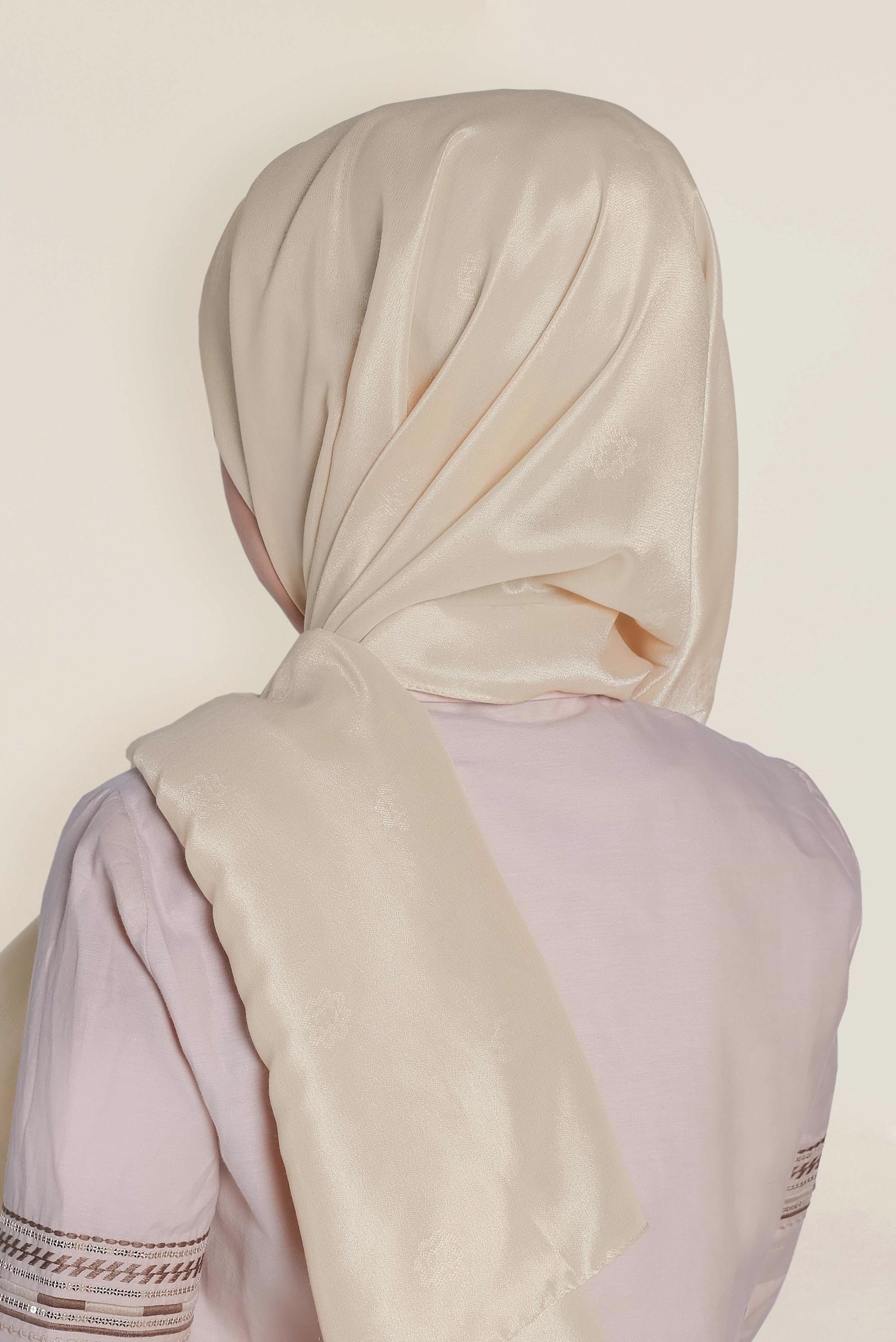 Tesettür giyim BEJ 9954 ALVİNA GÖLGE DESEN ŞAL