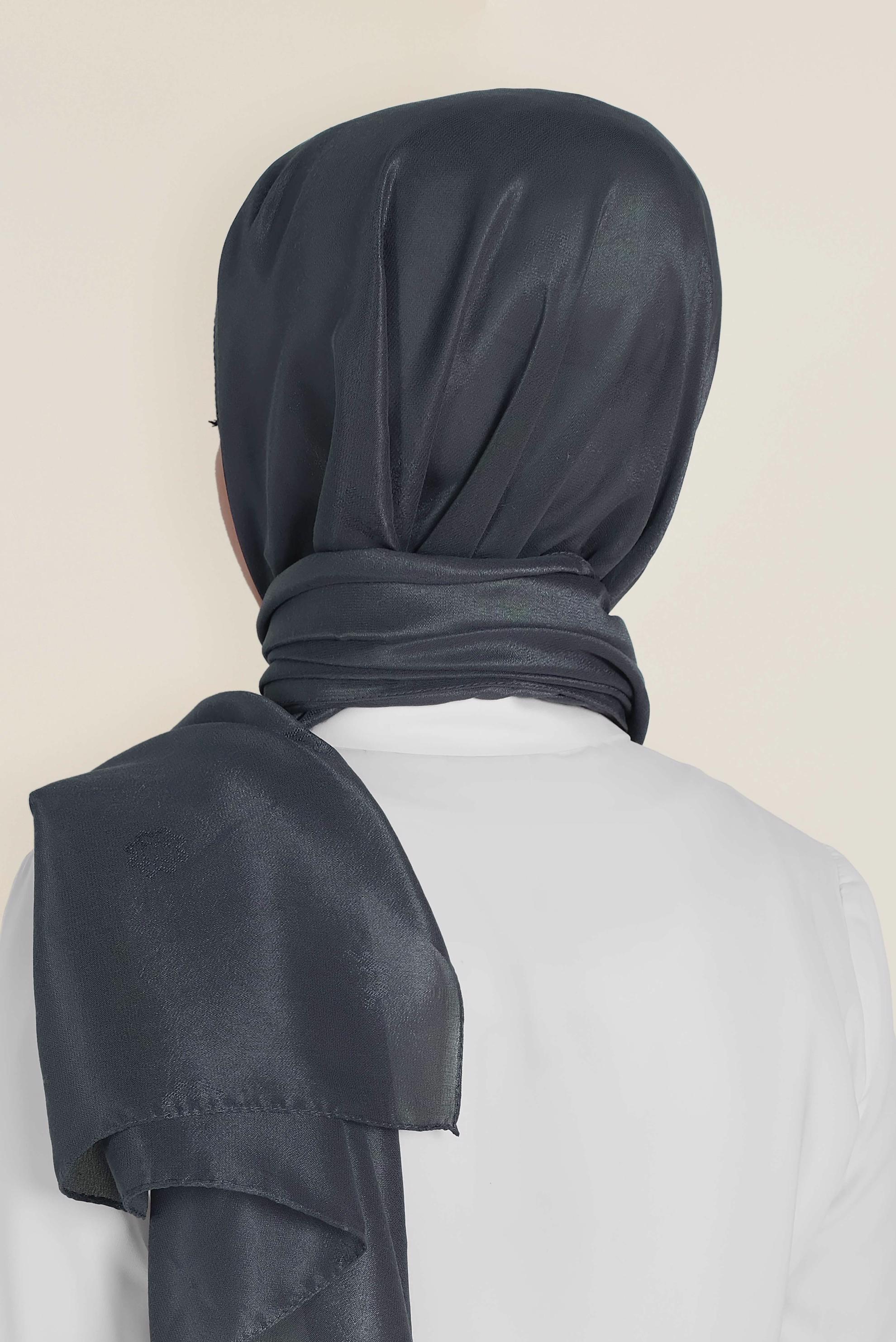 Tesettür giyim GRİ 9954 ALVİNA GÖLGE DESEN ŞAL