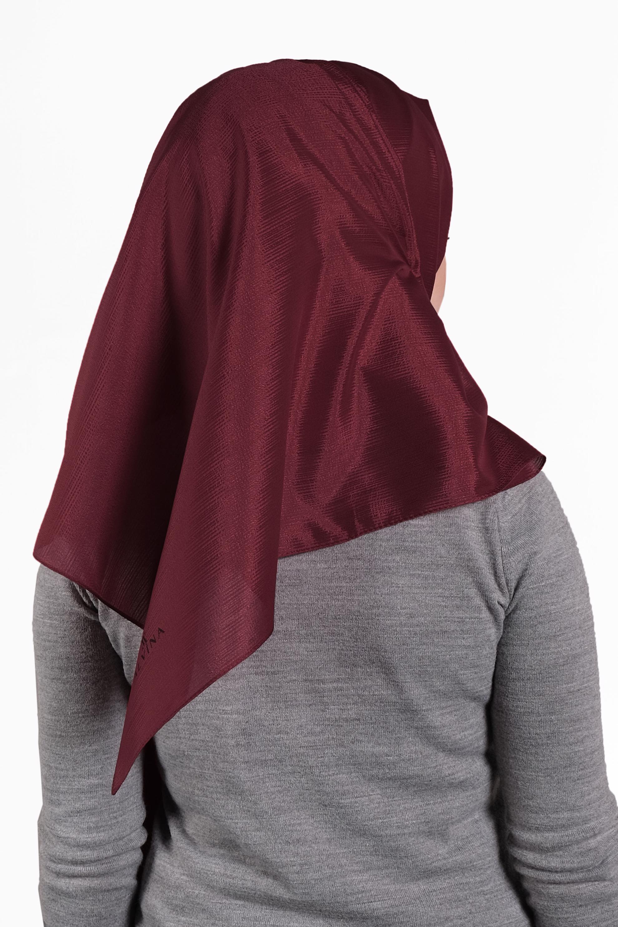 Tesettür giyim BORDO 9956 ALVİNA KIRÇILLI ŞAL