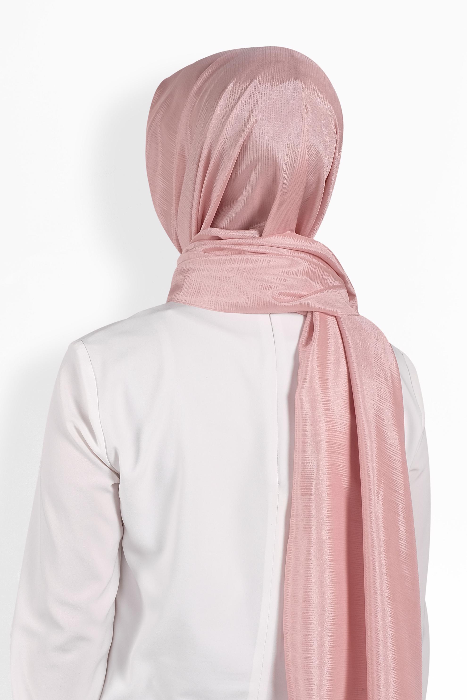 Tesettür giyim PUDRA 9956 ALVİNA KIRÇILLI ŞAL