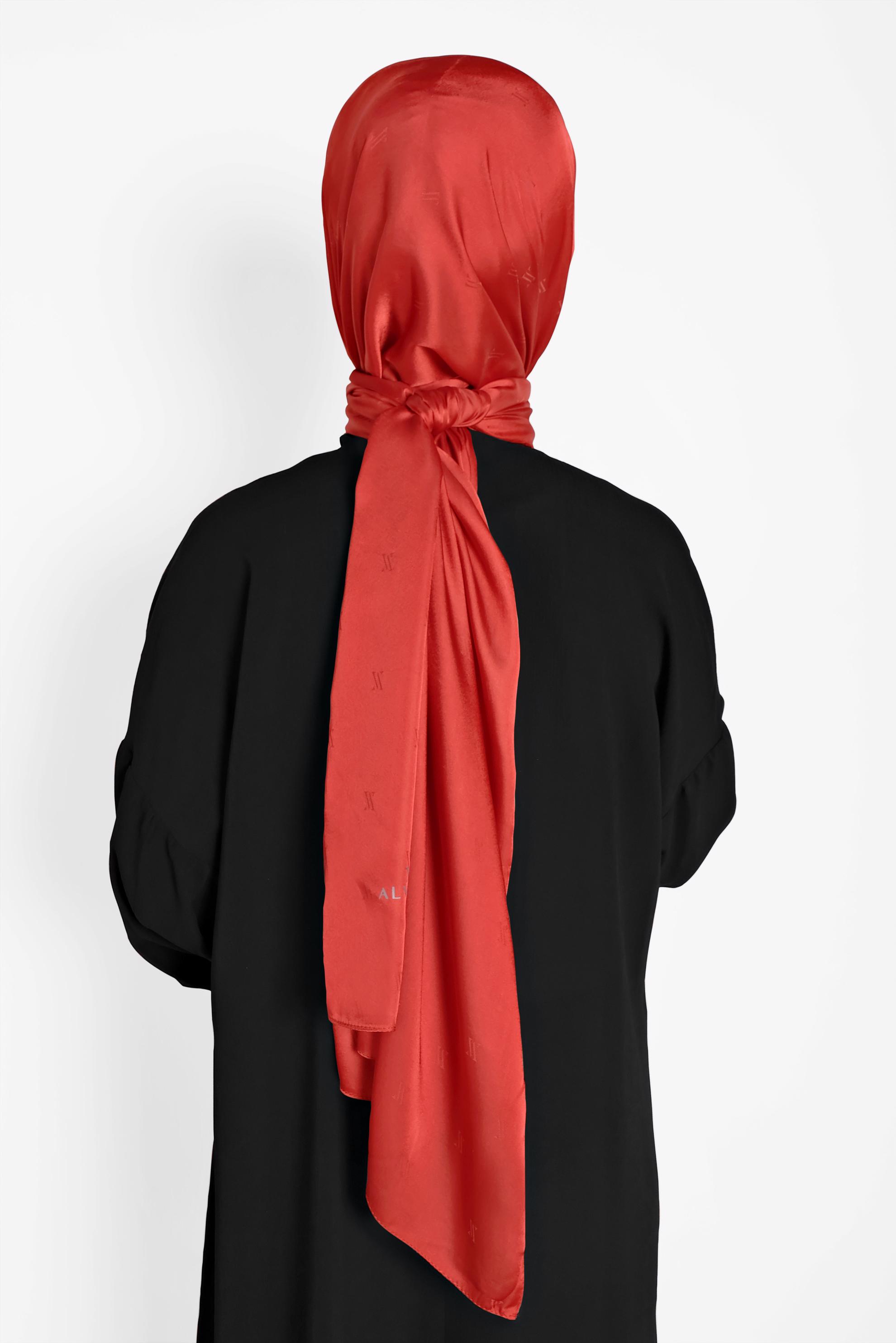 Tesettür giyim TURUNCU ALVİNA ŞAL 9957