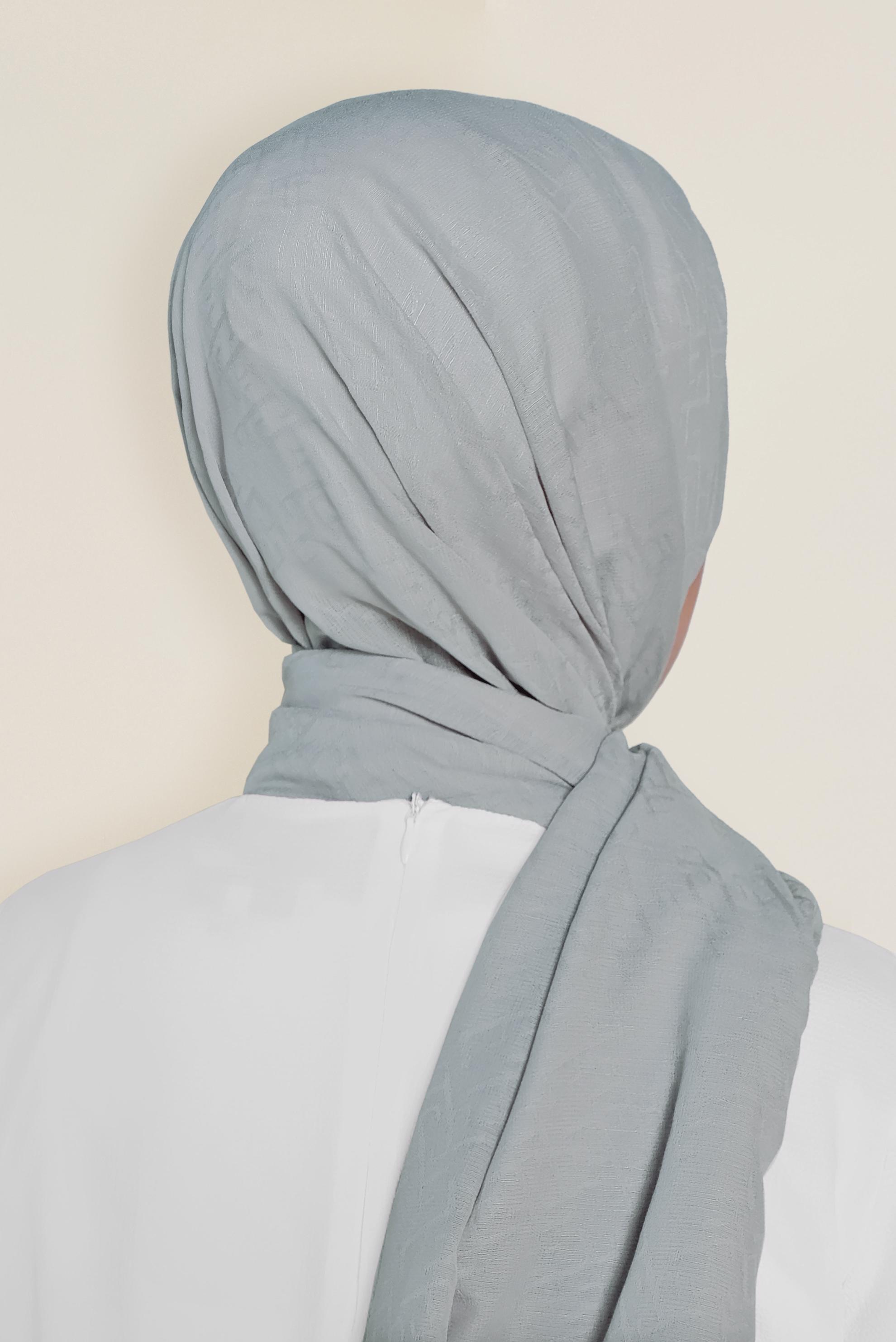 Tesettür giyim GÜMÜŞ 9958 ALVİNA DESENLİ KREP ŞAL