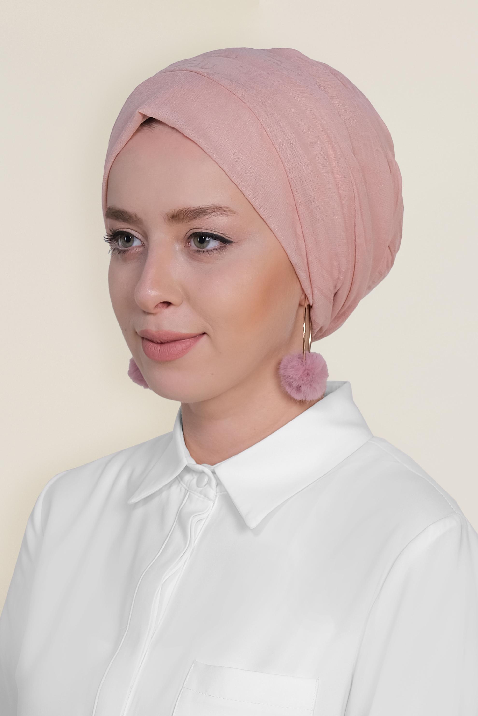 Tesettür giyim PUDRA 9958 ALVİNA DESENLİ KREP ŞAL