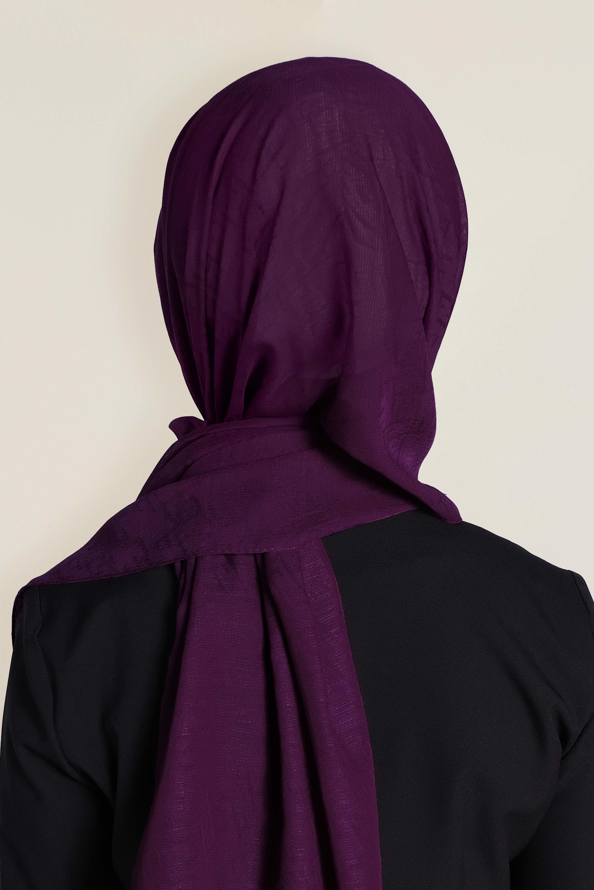 Tesettür giyim MOR 9958 ALVİNA DESENLİ KREP ŞAL