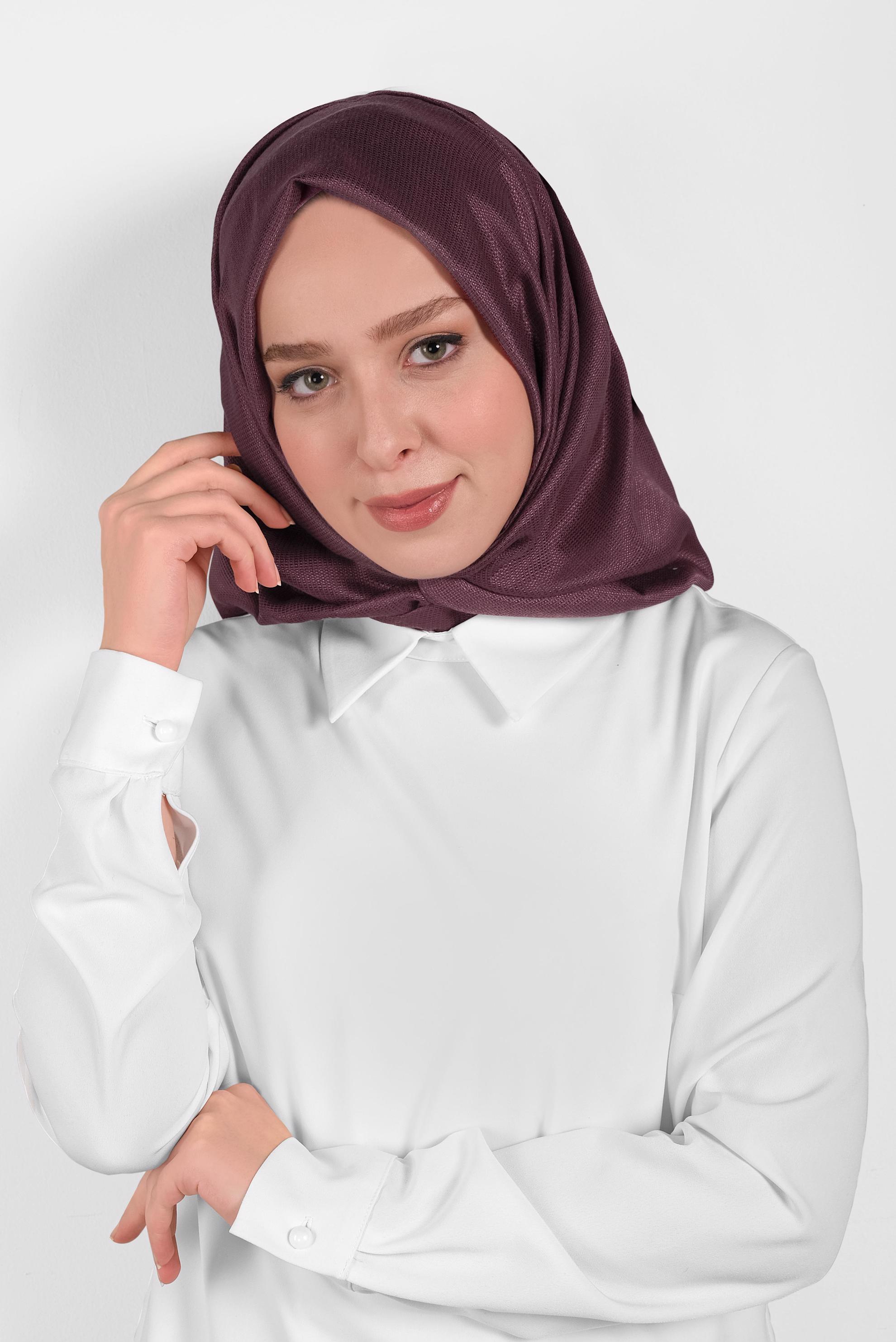 Hijab clothing DAMSON 9959 ALVİNA PARLAK PÜTÜRLÜ ABİYE ŞAL