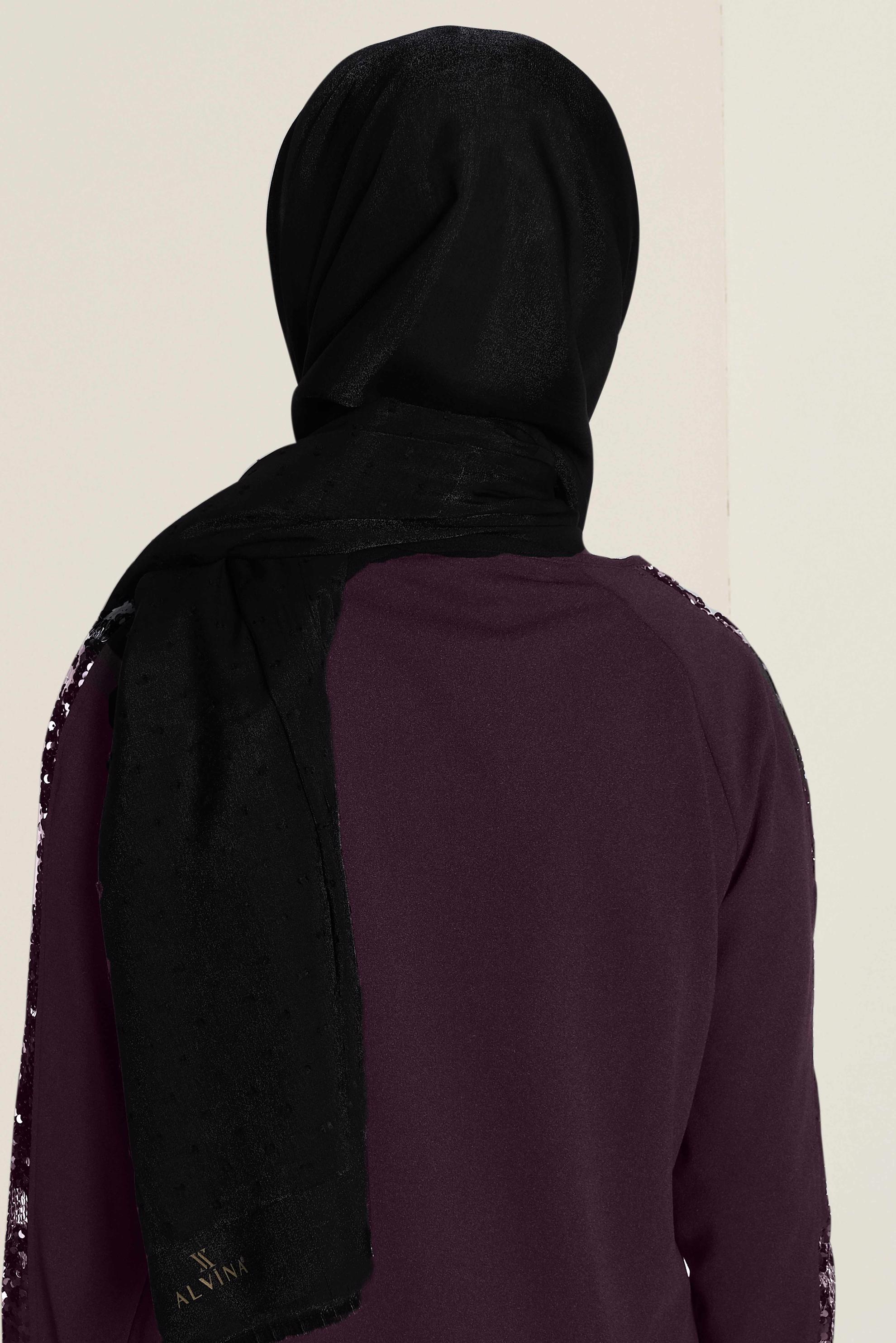 Tesettür giyim SİYAH 9970 ALVİNA ALTAY ŞAL