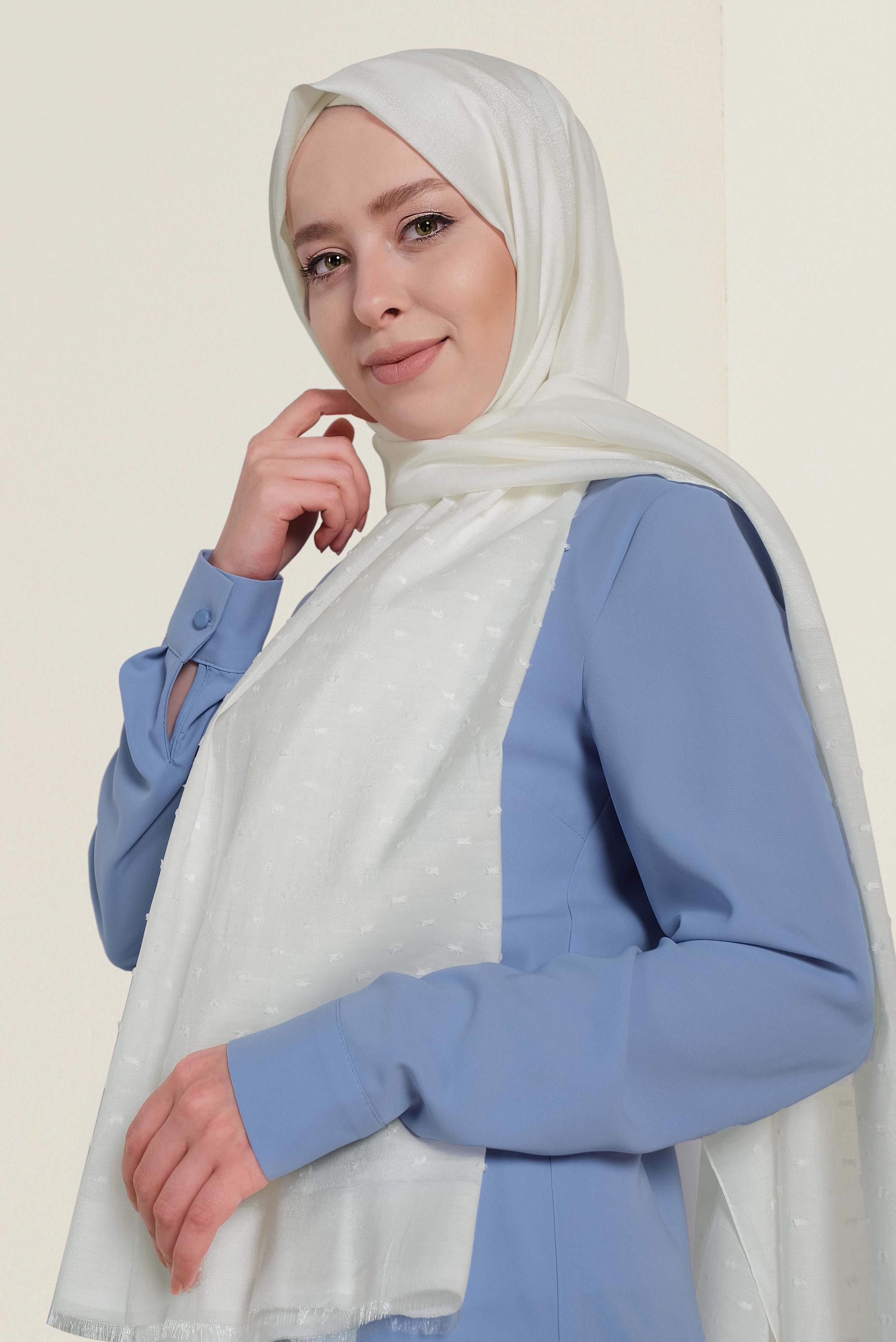 Tesettür giyim EKRU 9970 ALVİNA ALTAY ŞAL