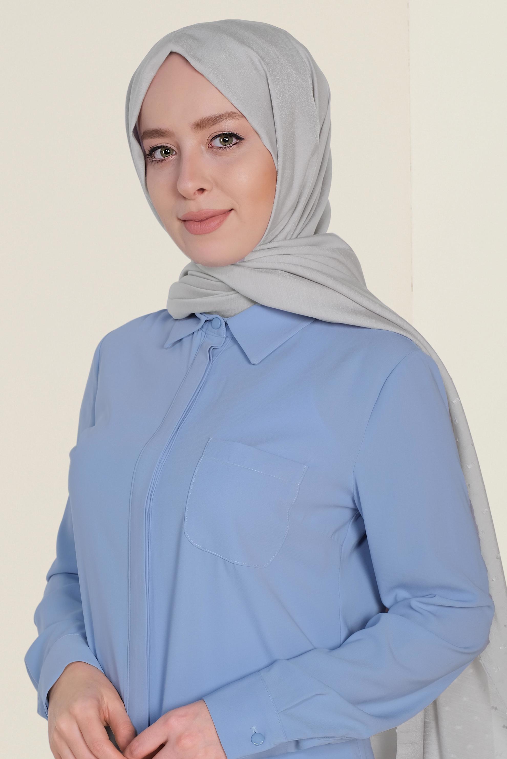 Tesettür giyim GÜMÜŞ 9970 ALVİNA ALTAY ŞAL