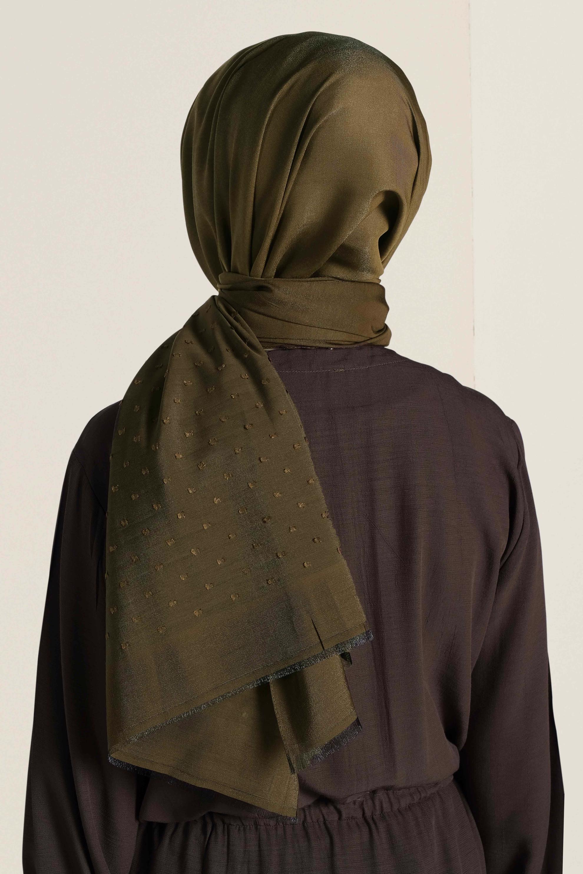 Tesettür giyim HAKİ 9970 ALVİNA ALTAY ŞAL