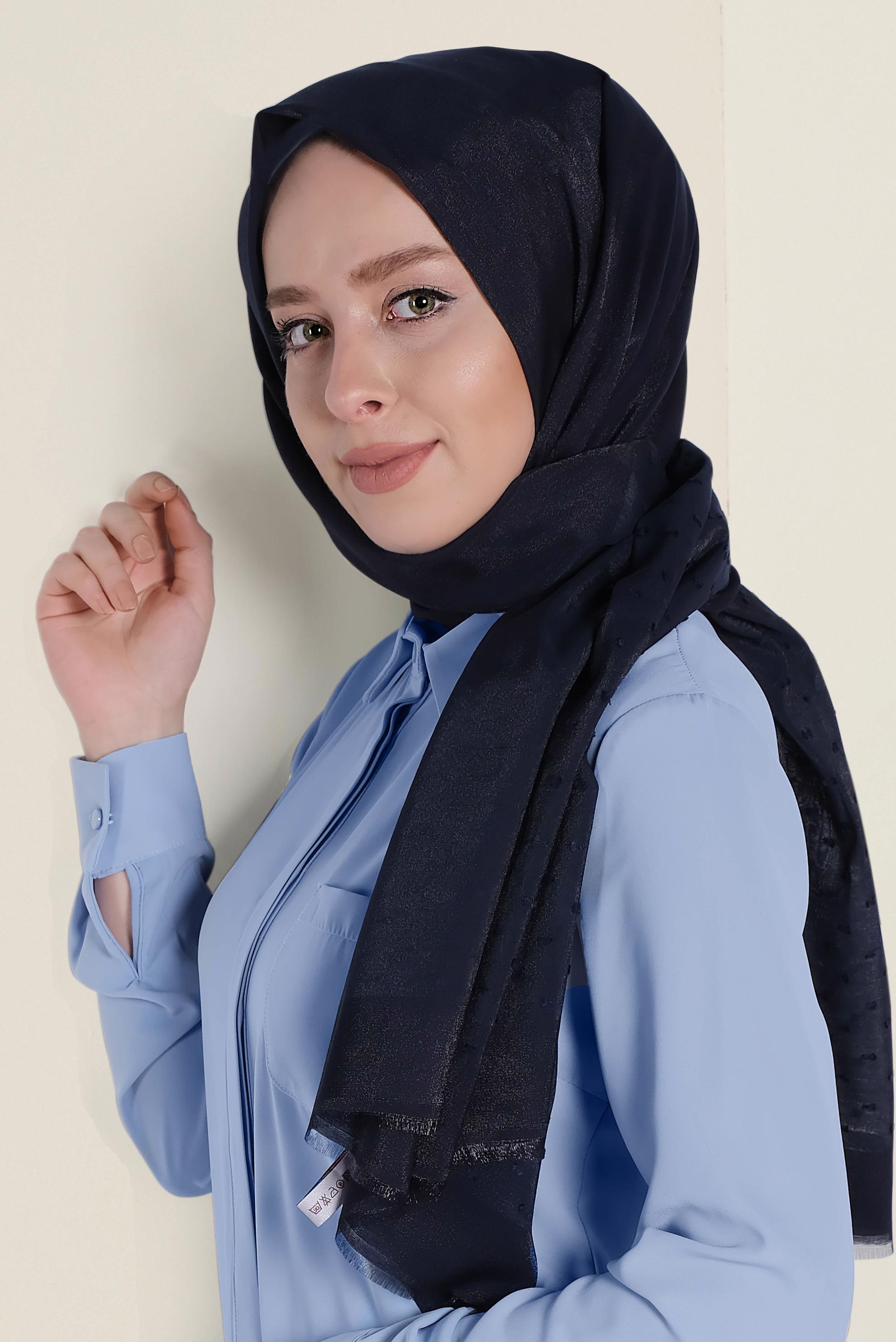 Tesettür giyim LACİVERT 9970 ALVİNA ALTAY ŞAL