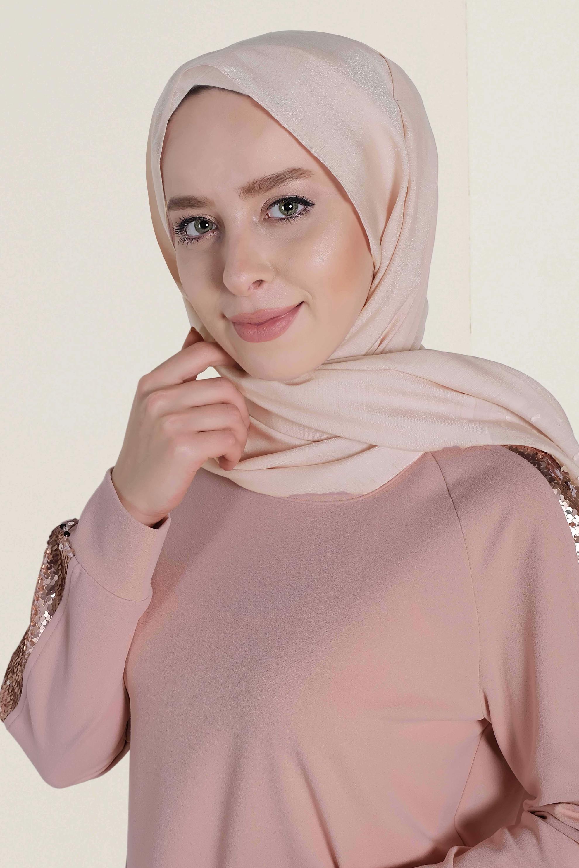 Tesettür giyim PUDRA 9970 ALVİNA ALTAY ŞAL