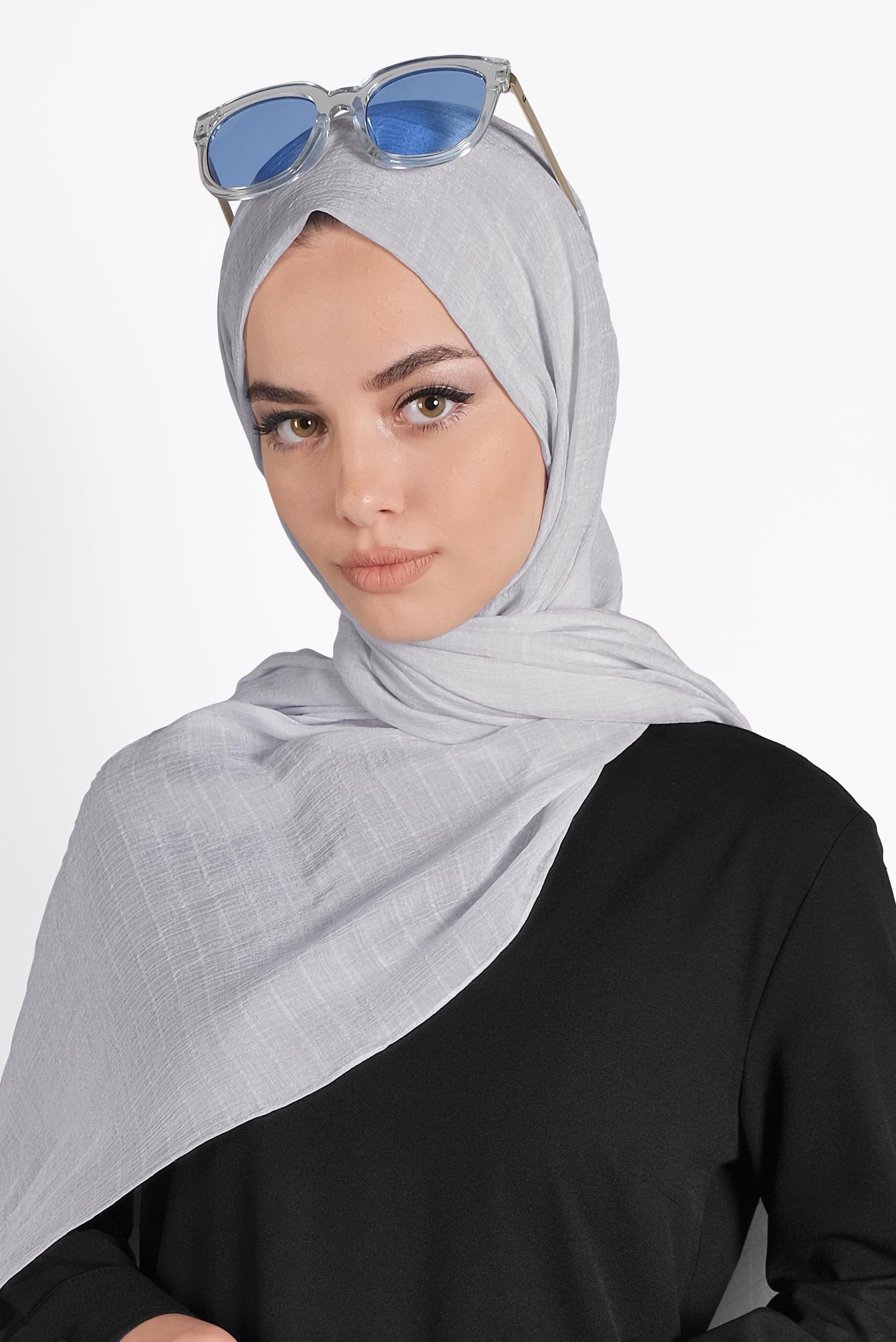 Tesettür giyim GÜMÜŞ 9972 ALVİNA AMORA ŞAL