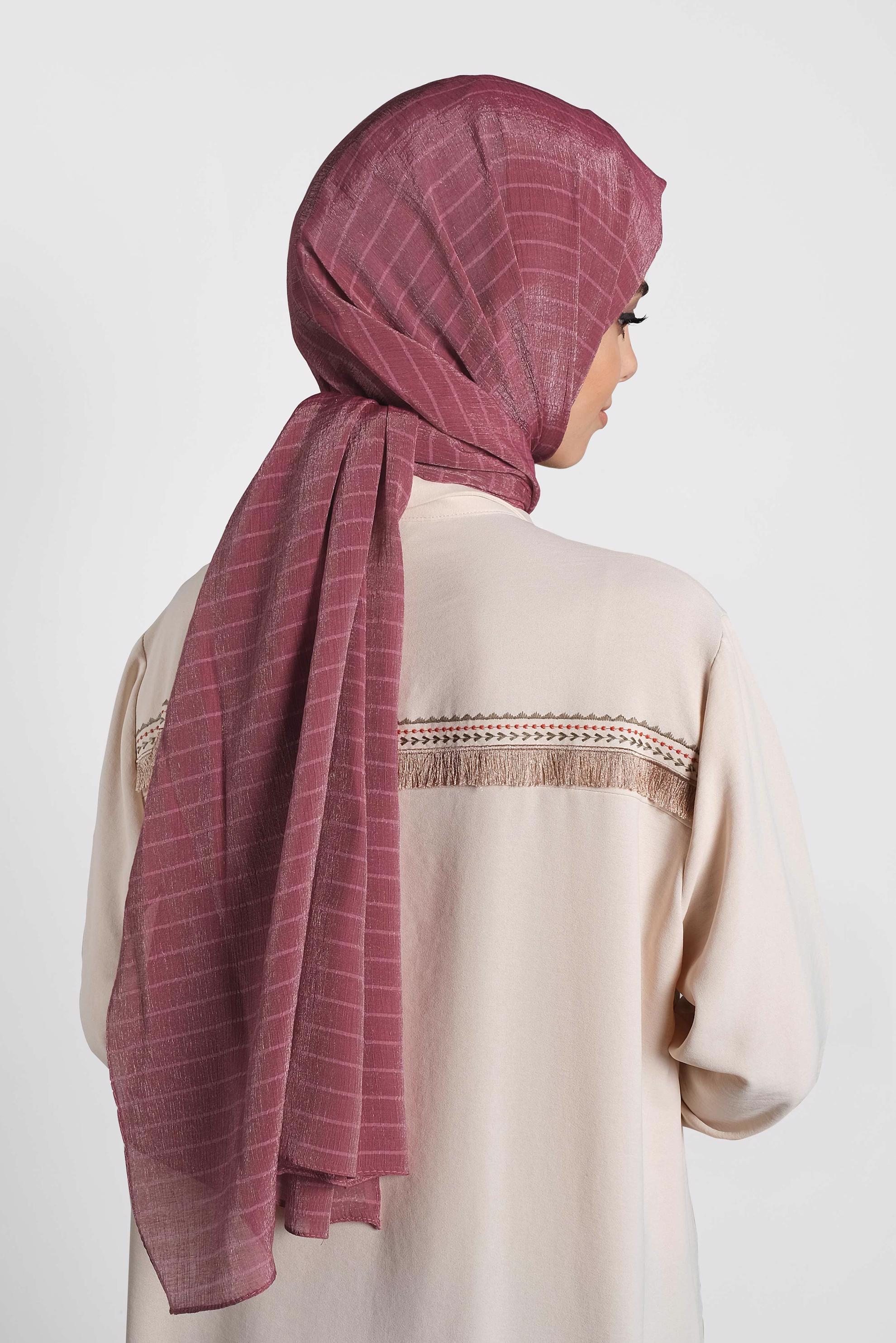 Tesettür giyim PEMBE 9972 ALVİNA AMORA ŞAL